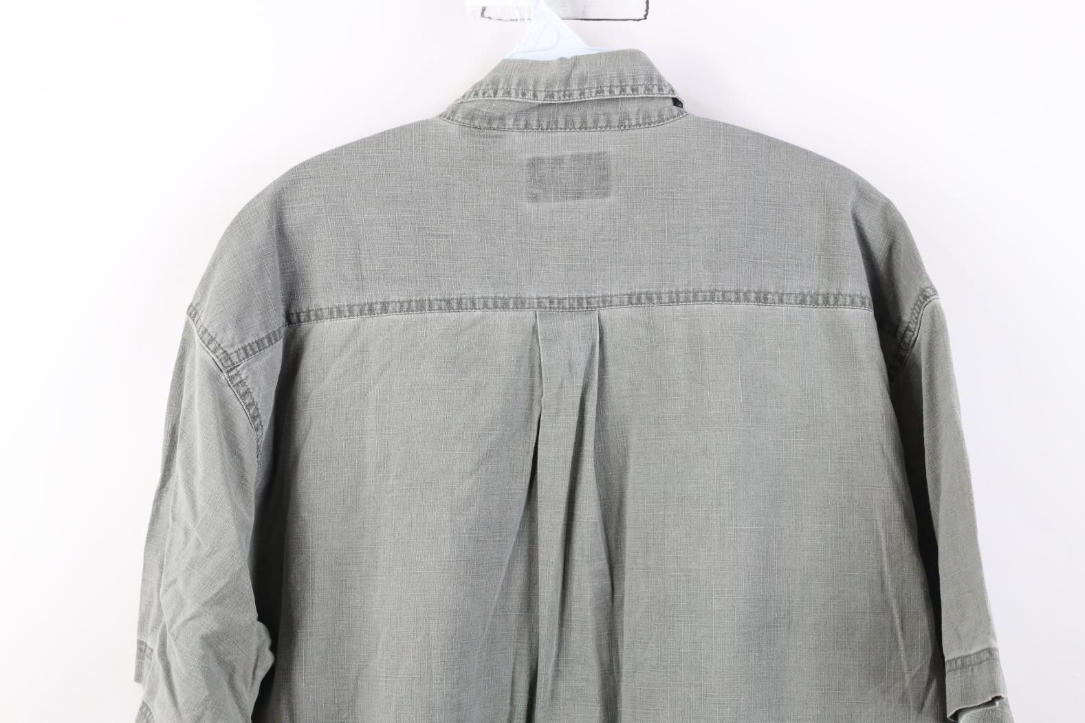 Vintage Vintage 90s Streetwear Stonewash Short Sleeve Collared Shirt Size US L / EU 52-54 / 3 - 11 Thumbnail