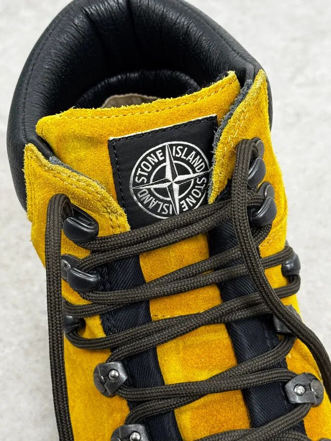 Stone Island Stone Island Yellow Mustard Suede Hiking Boots Size US 10 / EU 43 - 7 Thumbnail