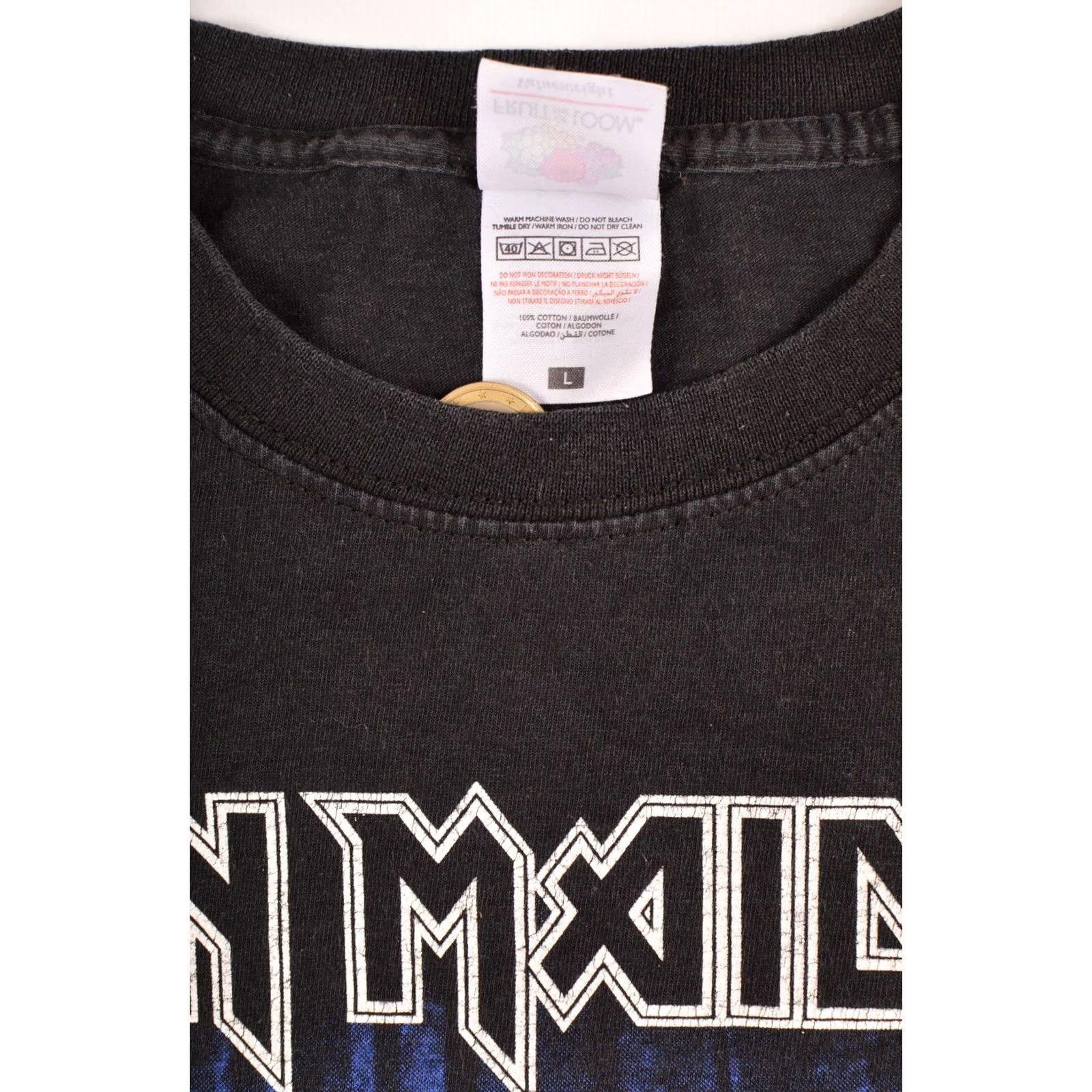 Fruit Of The Loom Fruit of the Loom Iron Maiden The Book of Souls 2017 World Tour T-Shirt L Black Mens Shirt Regular XS? Size US L / EU 52-54 / 3 - 5 Thumbnail