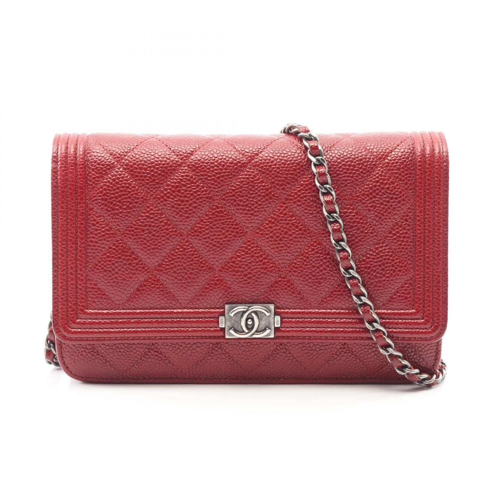 Chanel Chanel Chanel Boy Chanel Caviar Skin Shoulder Bag Leather Shoulder Bag DUTY FREE for USA Size ONE SIZE - 1 Thumbnail