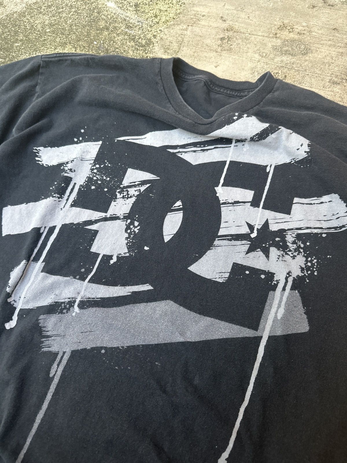 DC × Vintage Vintage 90s DC Skateboarding Skatewear Y2k Black Tshirt Size US XL / EU 56 / 4 - 2 Thumbnail