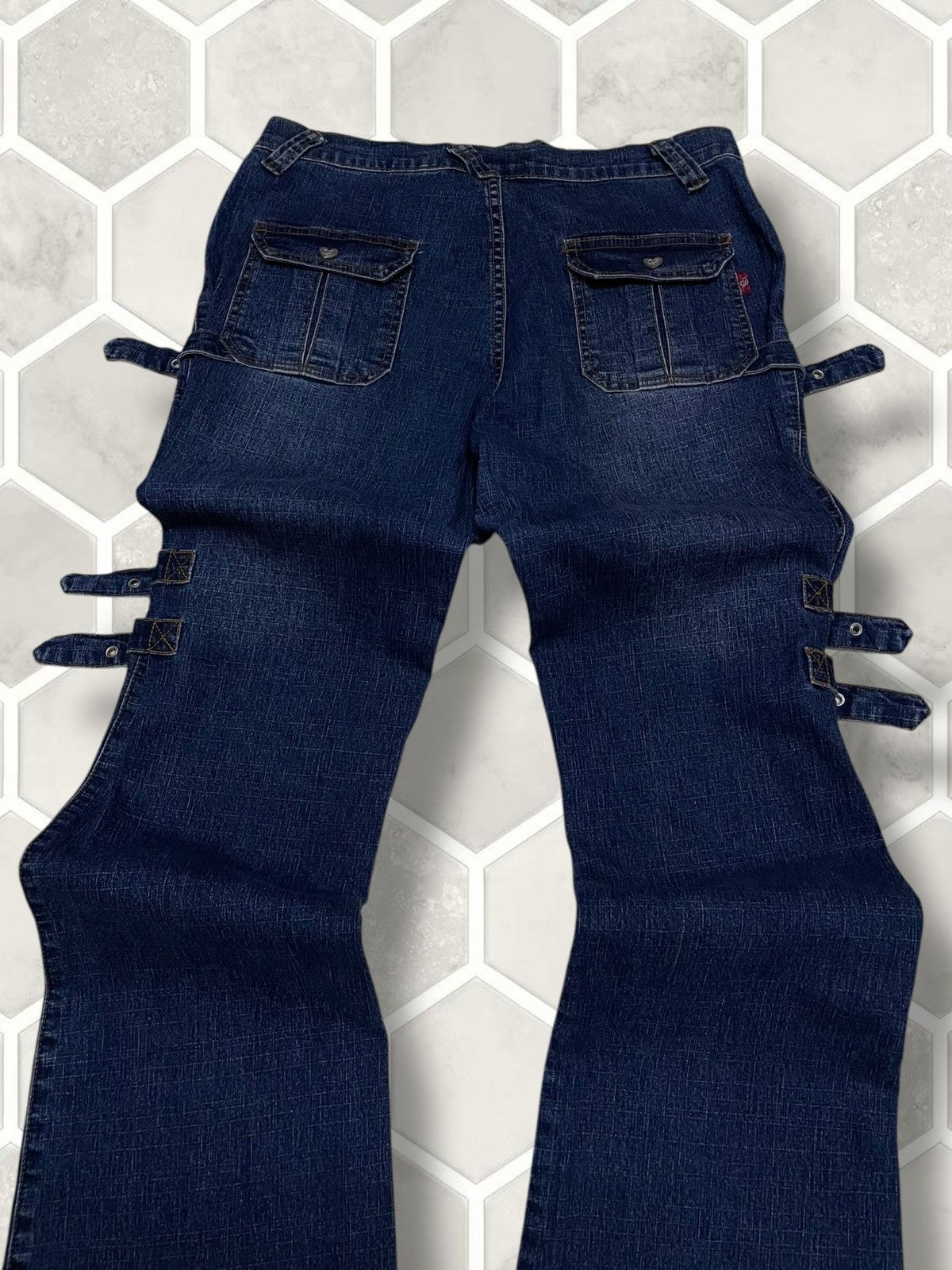 Hysteric Glamour Vintage Original Designer Japan Angela Bondage Flared Denim Size US 32 / EU 48 - 13 Thumbnail