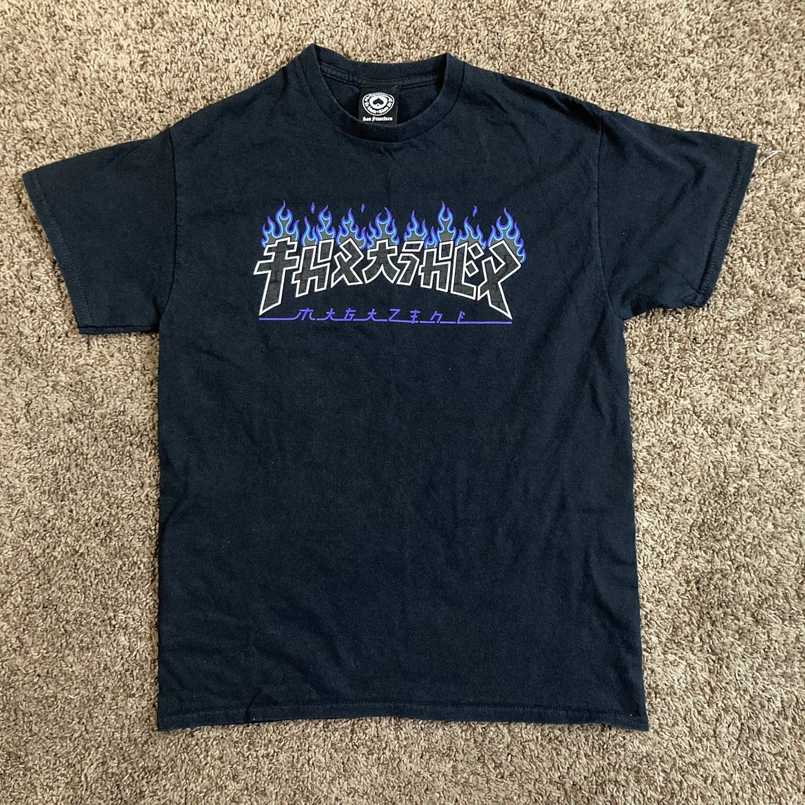 Thrasher Thrasher Godzilla Print Black Skateboard Grunge Shirt Sz M Size US M / EU 48-50 / 2 - 10 Thumbnail