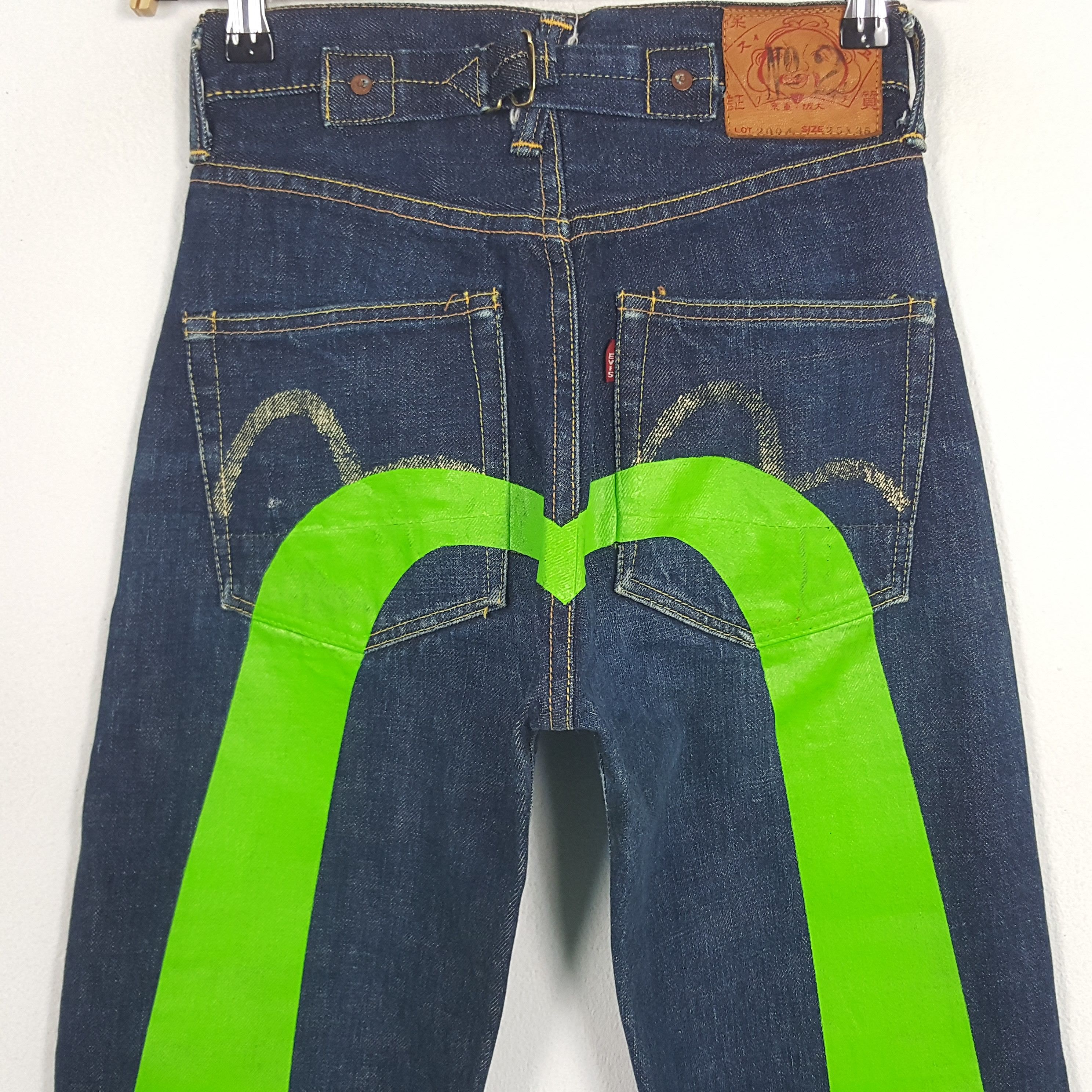 Evisu × Vintage Vintage Evisu Selvedge Japanese Daicock Custom Denim Jeans Size 24" / US 00 / IT 34 - 2 Thumbnail