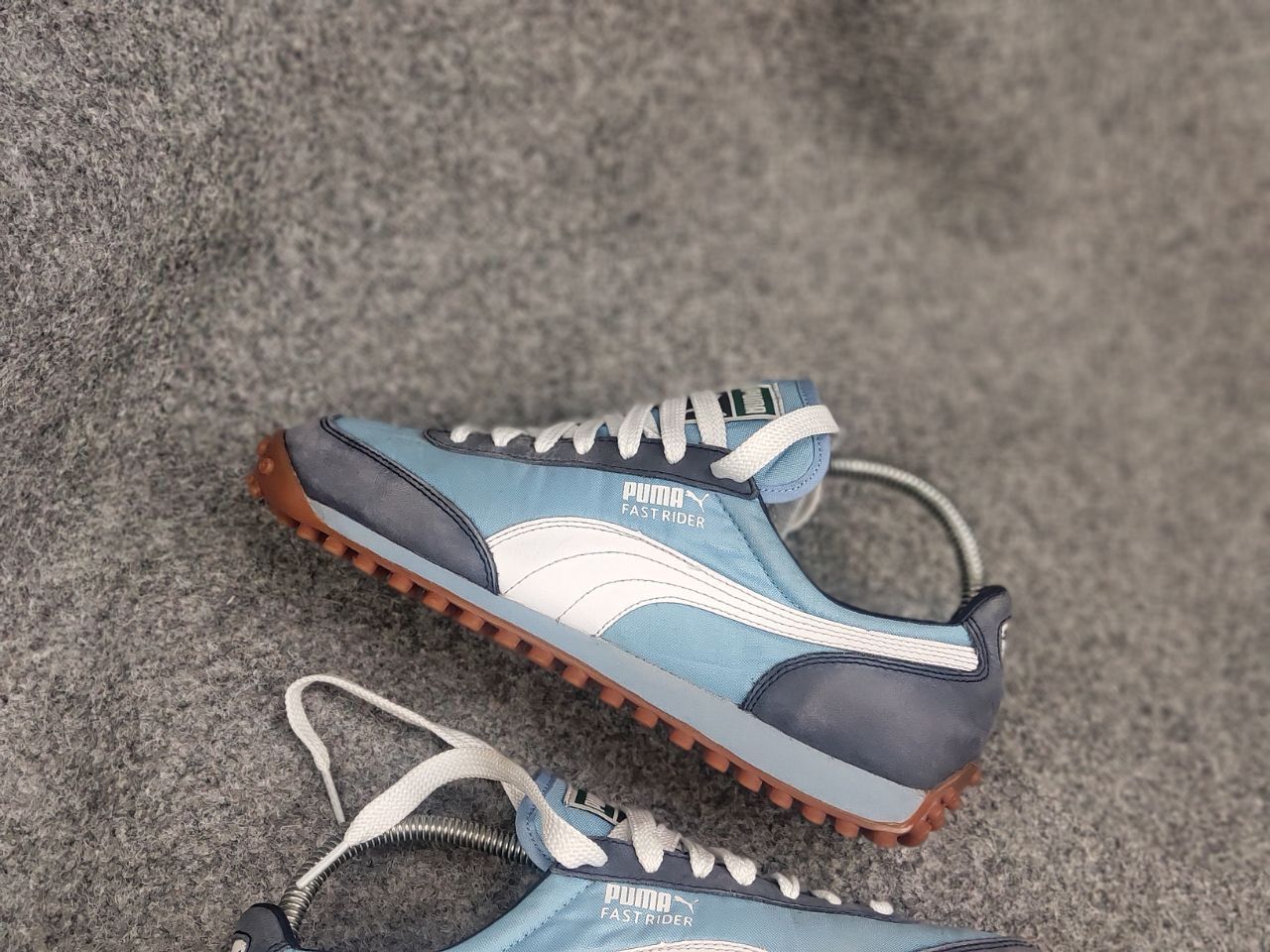 Puma Vintage 00's Puma Fast Rider Blue Logo Sneakers Shoes Y2K Size US 7 / IT 37 - 3 Thumbnail