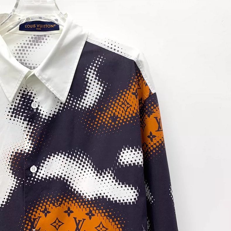 Louis Vuitton Louis Vuitton Colorful Logo Long Sleeve Shirt -2505 Size US XXL / EU 58 / 5 - 3 Thumbnail