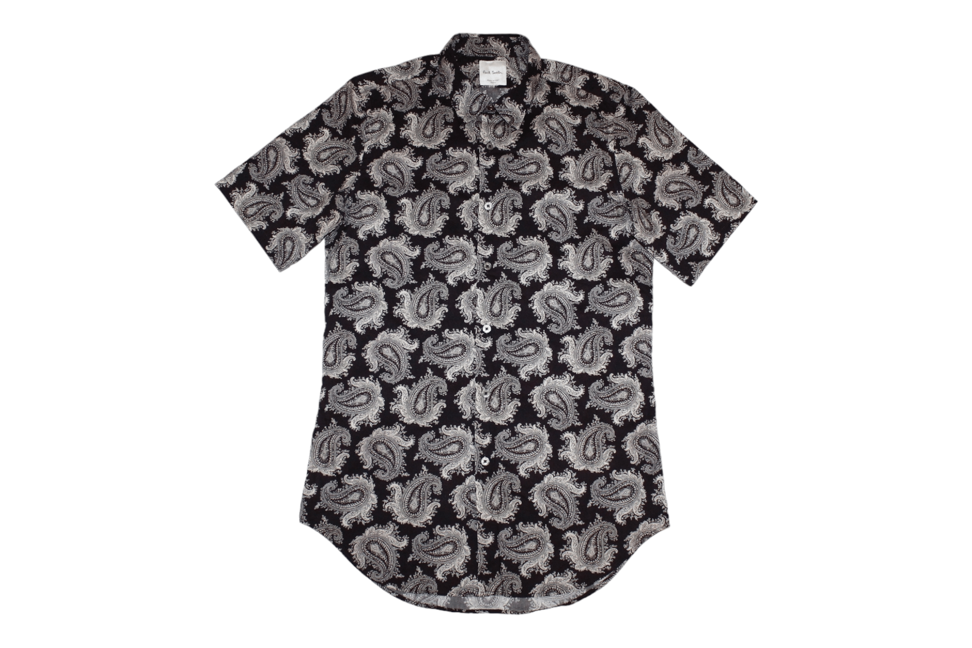 Paul Smith Paul Smith Super Slim Iconic Baroque Paisley Black S/S Shirt Size US S / EU 44-46 / 1 - 1 Thumbnail