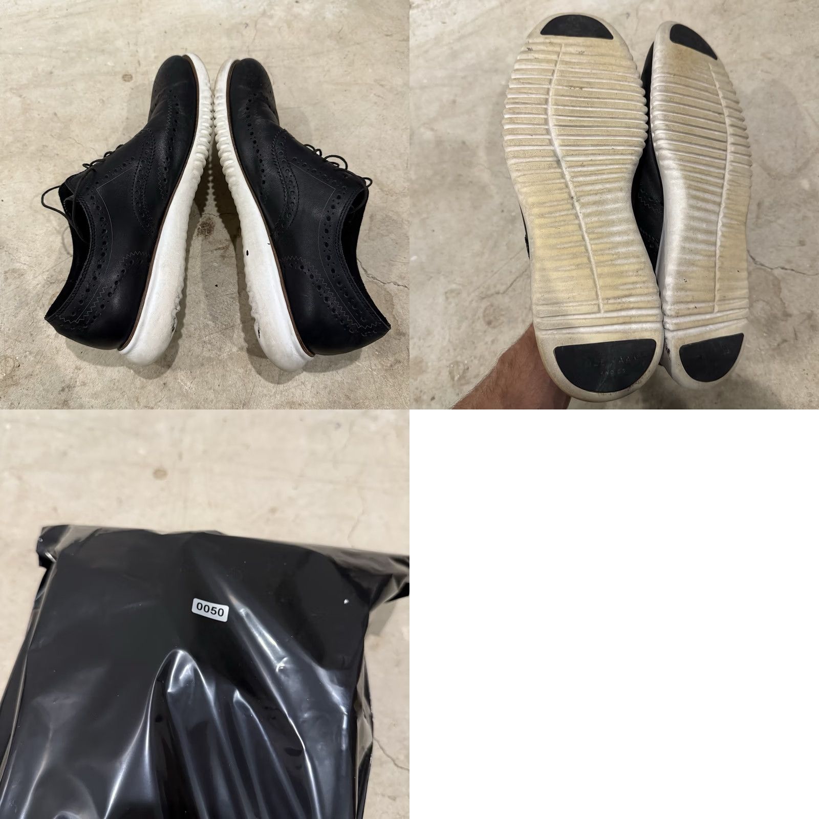 Cole Haan Cole Haan 2.ZeroGrand Wingtip Oxford Mens Size 11 Black Leather Style C31534 Dress Shoe City Preppy Style Wing Tip Mens Black Leather Shoes Size US 10 / EU 43 - 8 Thumbnail