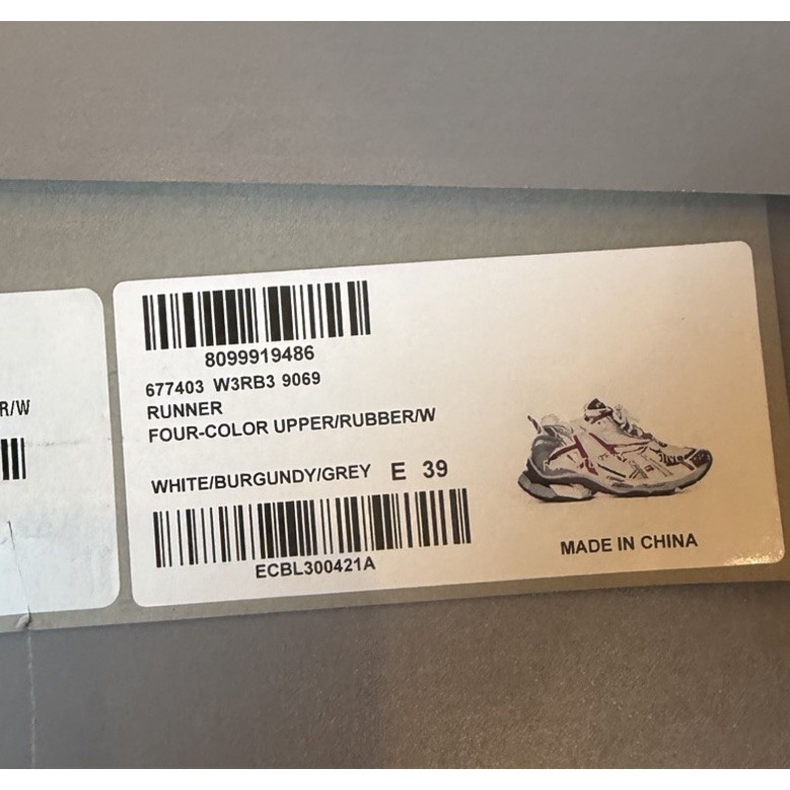 Balenciaga Size 39EU/6US - Balenciaga Runner Burgundy NEW! Size US 6 / EU 39 - 11 Thumbnail