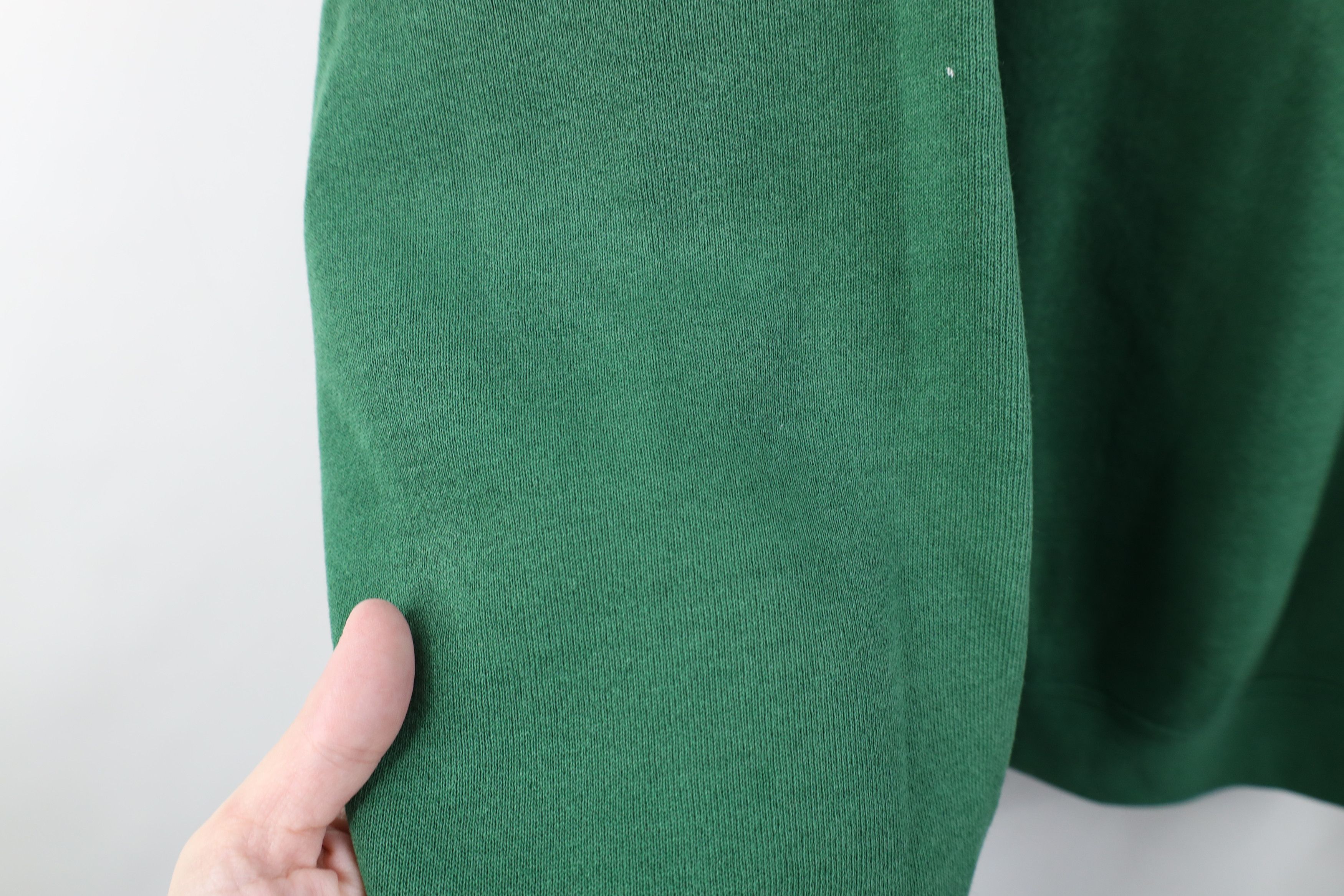 Vintage Vintage 90s Streetwear Blank Crewneck Sweatshirt Green Size US L / EU 52-54 / 3 - 8 Thumbnail