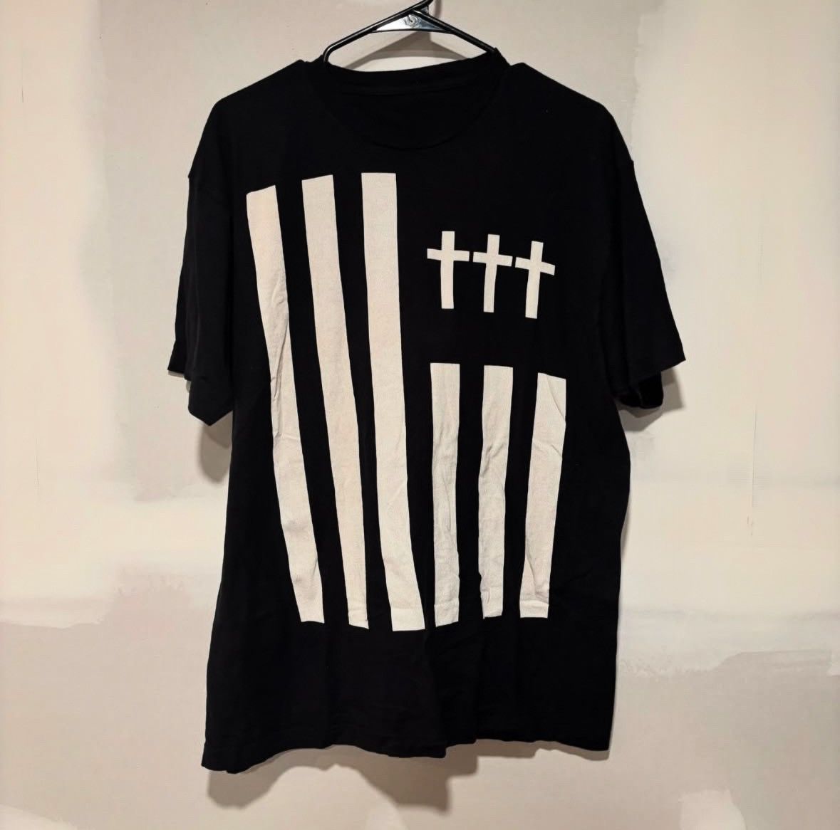 Ken Carson × Vintage Vintage Crosses American Flag Graphic Band Tee Size US XL / EU 56 / 4 - 1 Thumbnail