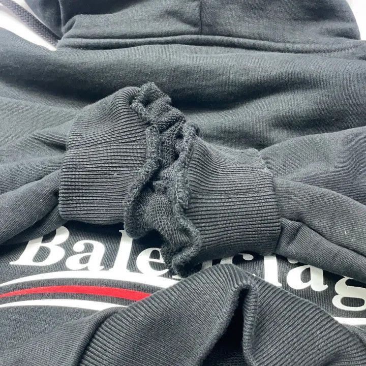 Balenciaga Balenciaga Balenciaga Black Hooded Sweatshirt -2507 Size US S / EU 44-46 / 1 - 7 Thumbnail