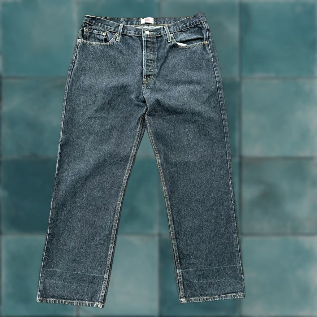 Levi's VINTAGE Levi's 501 XX Jeans 38x30 Black Light Wash 90s Mens Size US 38 / EU 54 - 1 Thumbnail