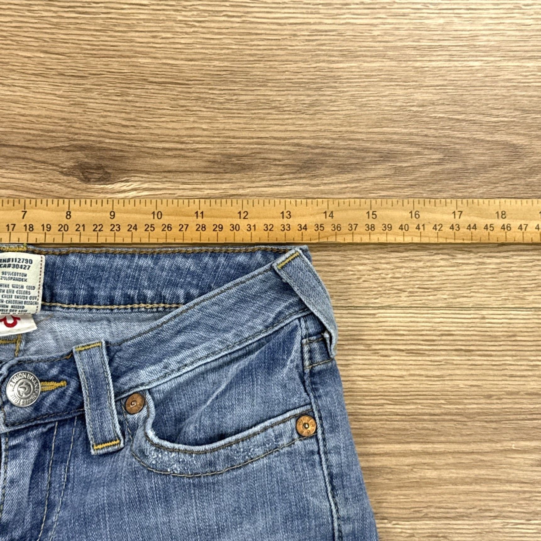 True Religion True Religion Jeans Skinny Womens Size 27 Blue Low Rise Denim 33in Inseam Size 27" / US 4 / IT 40 - 5 Thumbnail