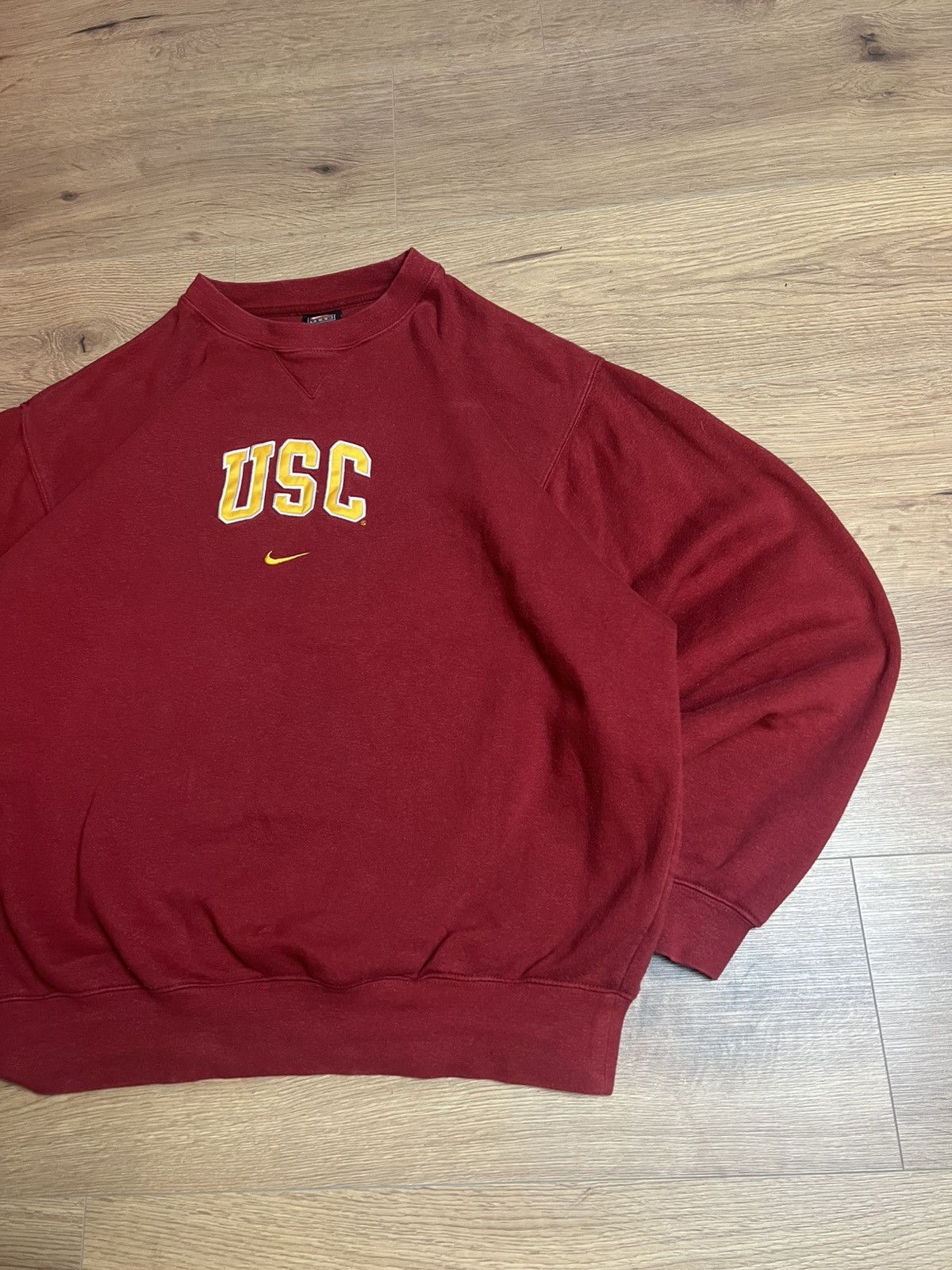 Nike Nike Team Vintage USC Sweatshirt 00s 90s Size US M / EU 48-50 / 2 - 2 Thumbnail