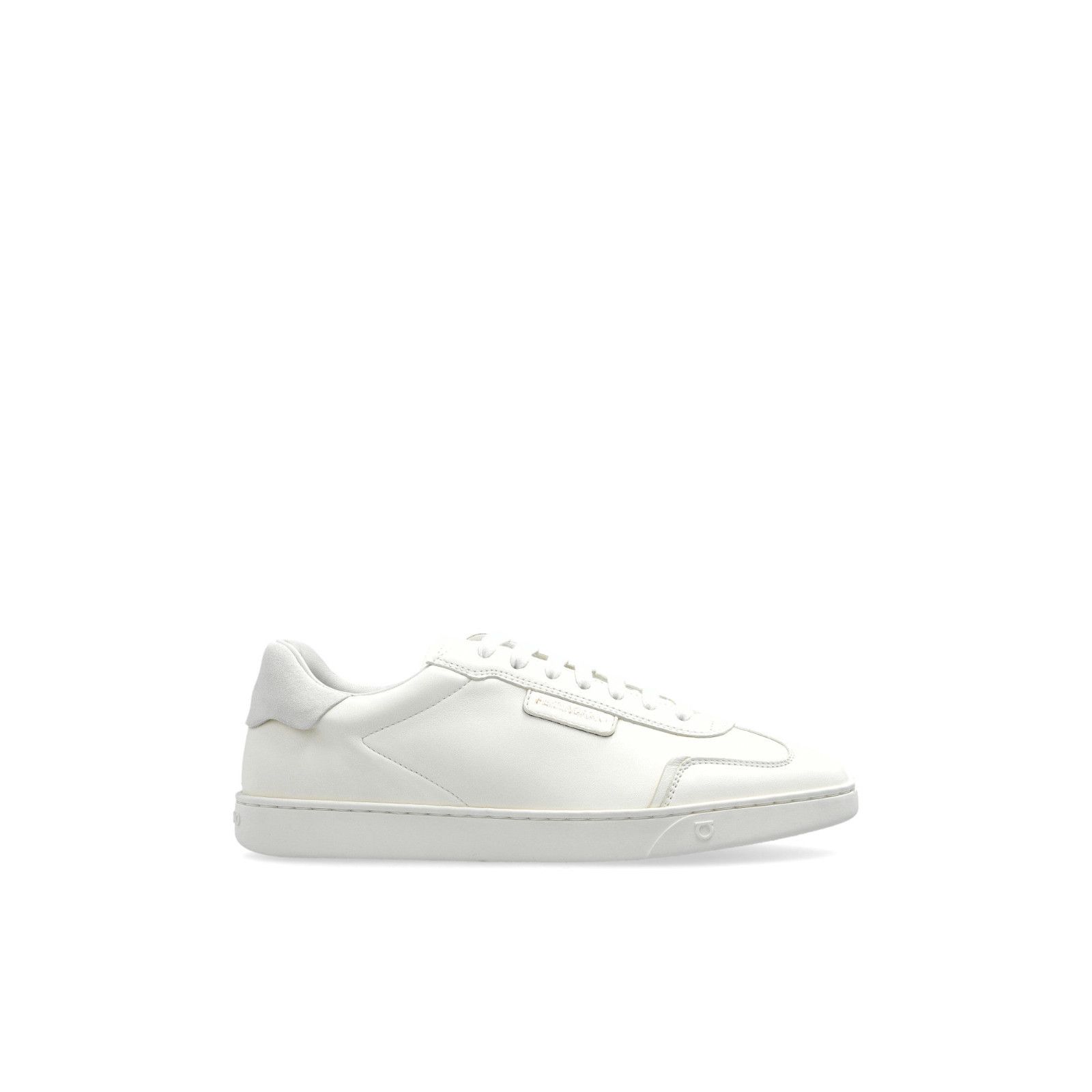 FERRAGAMO Athena White Leather Sneakers New & Authentic (Wom