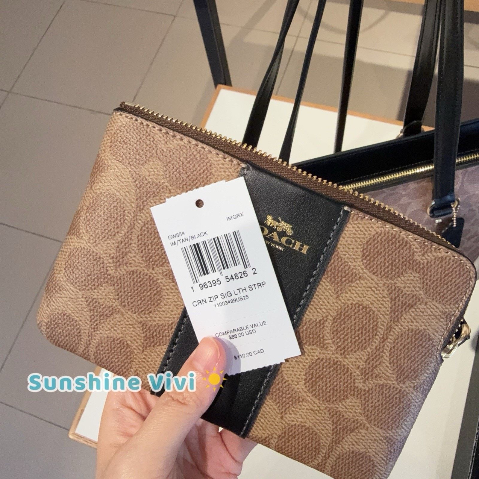 Coach NWT bundle COACH Tote Bag CCD69 & CW854 Zip Wristlet Size ONE SIZE - 15 Thumbnail
