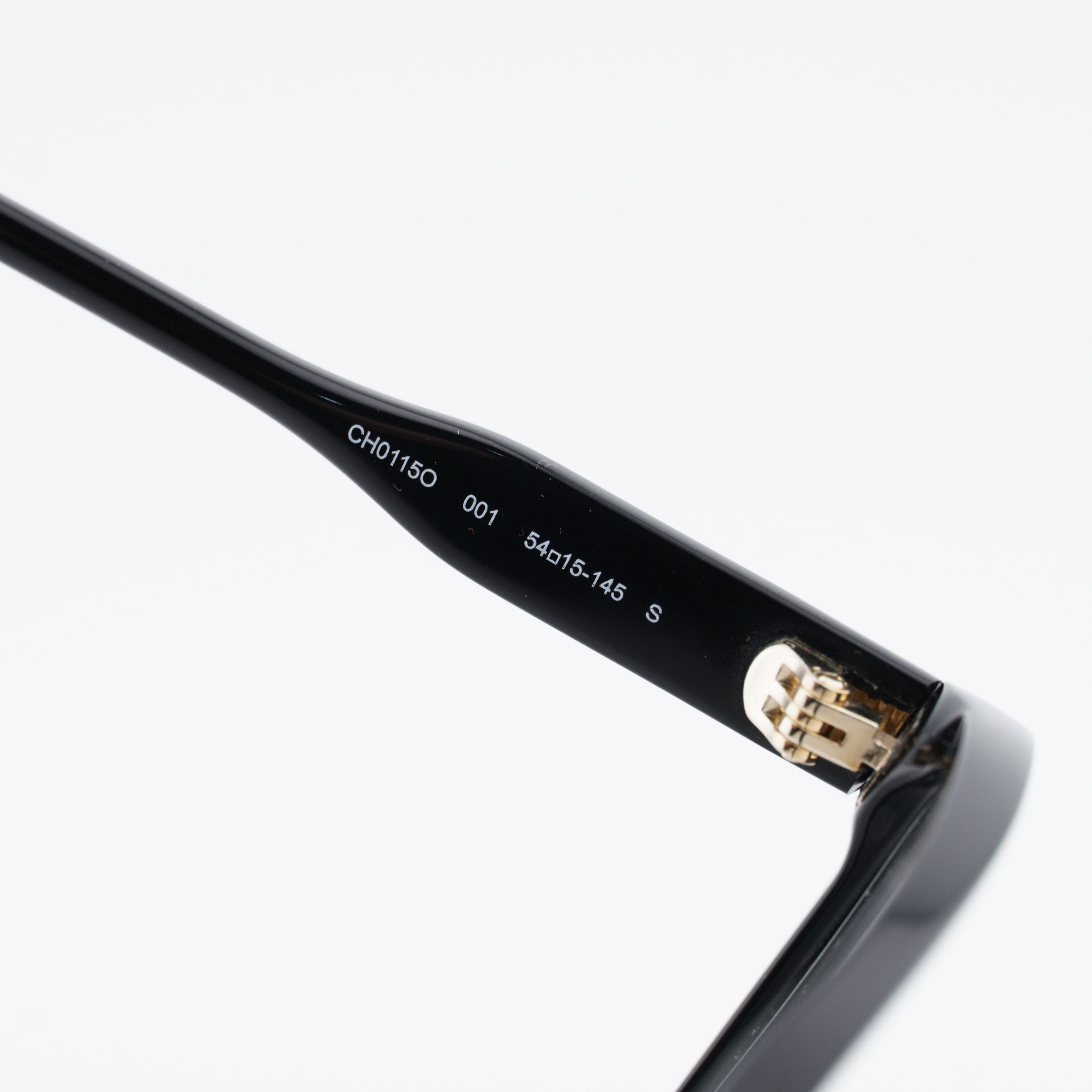 Chloe Chloe CH0115O 001 Eyeglasses Shiny Black 54mm Square Frame Size ONE SIZE - 5 Thumbnail