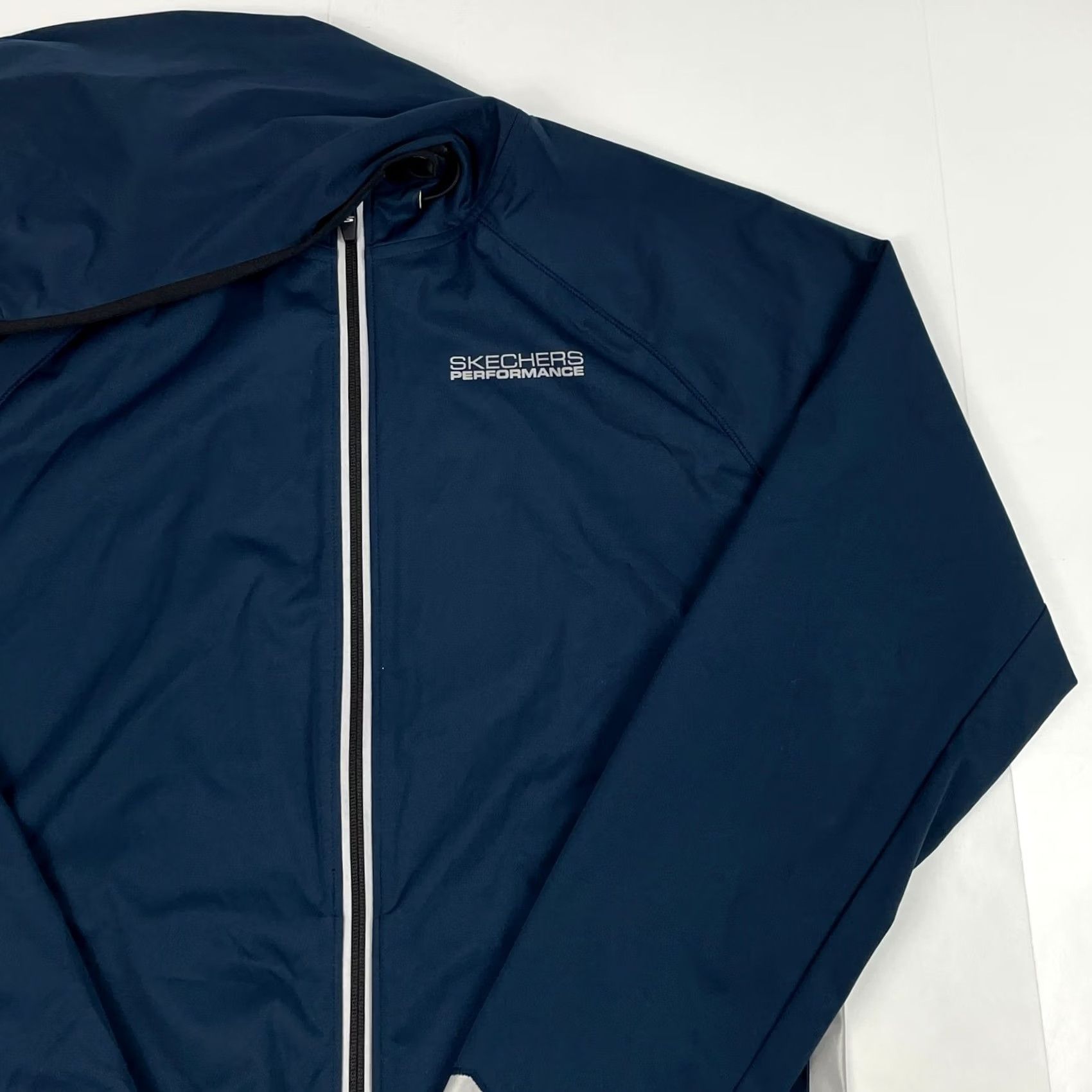 SKECHERS Final Answer: Sketchers Jacket - Men's Medium Blue Go Shield Performance Hooded Hiking Fishing Run Size US M / EU 48-50 / 2 - 3 Thumbnail