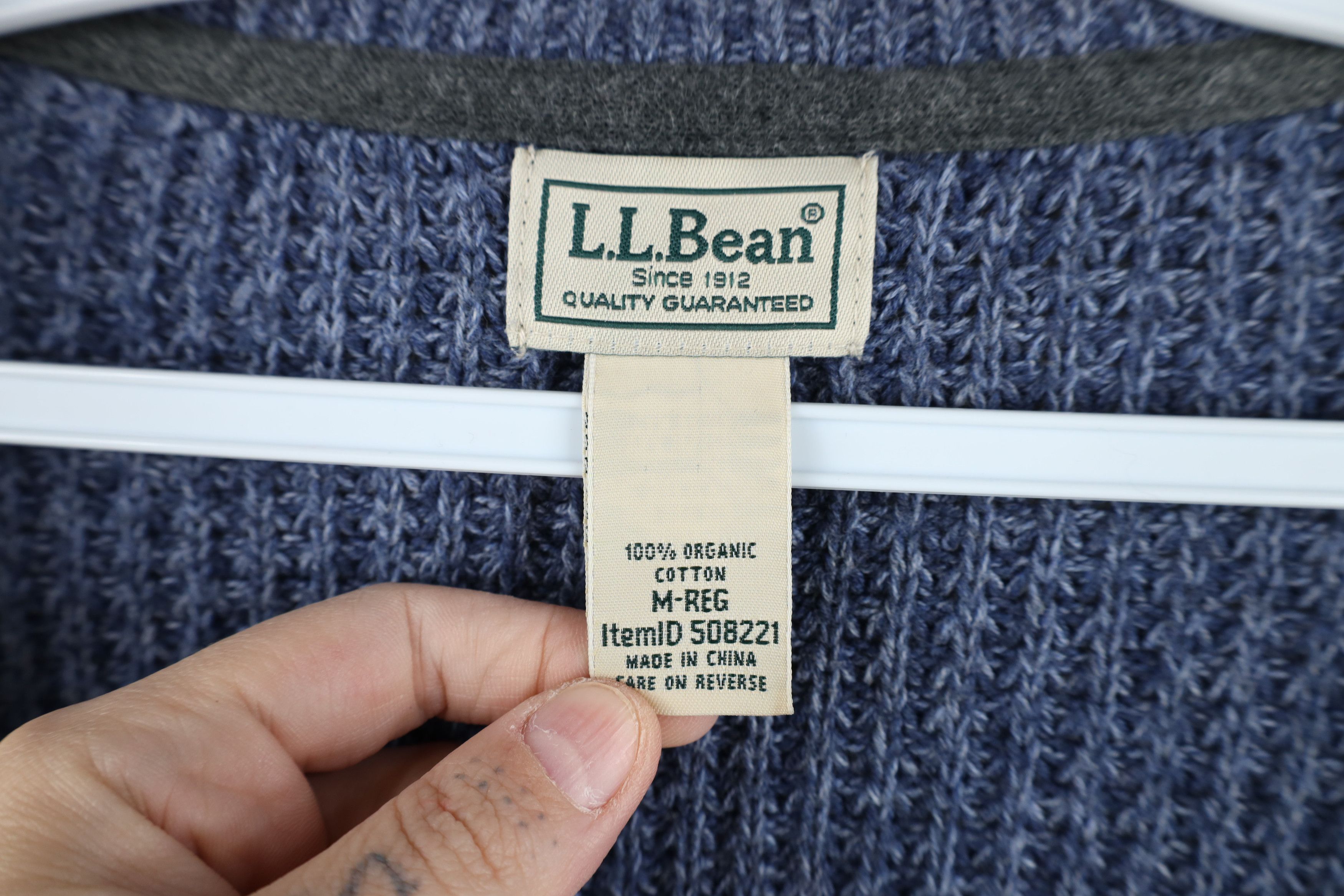 L.L. Bean Vintage LL Bean Cotton Chunky Ribbed Knit Full Zip Sweater Size US M / EU 48-50 / 2 - 9 Thumbnail