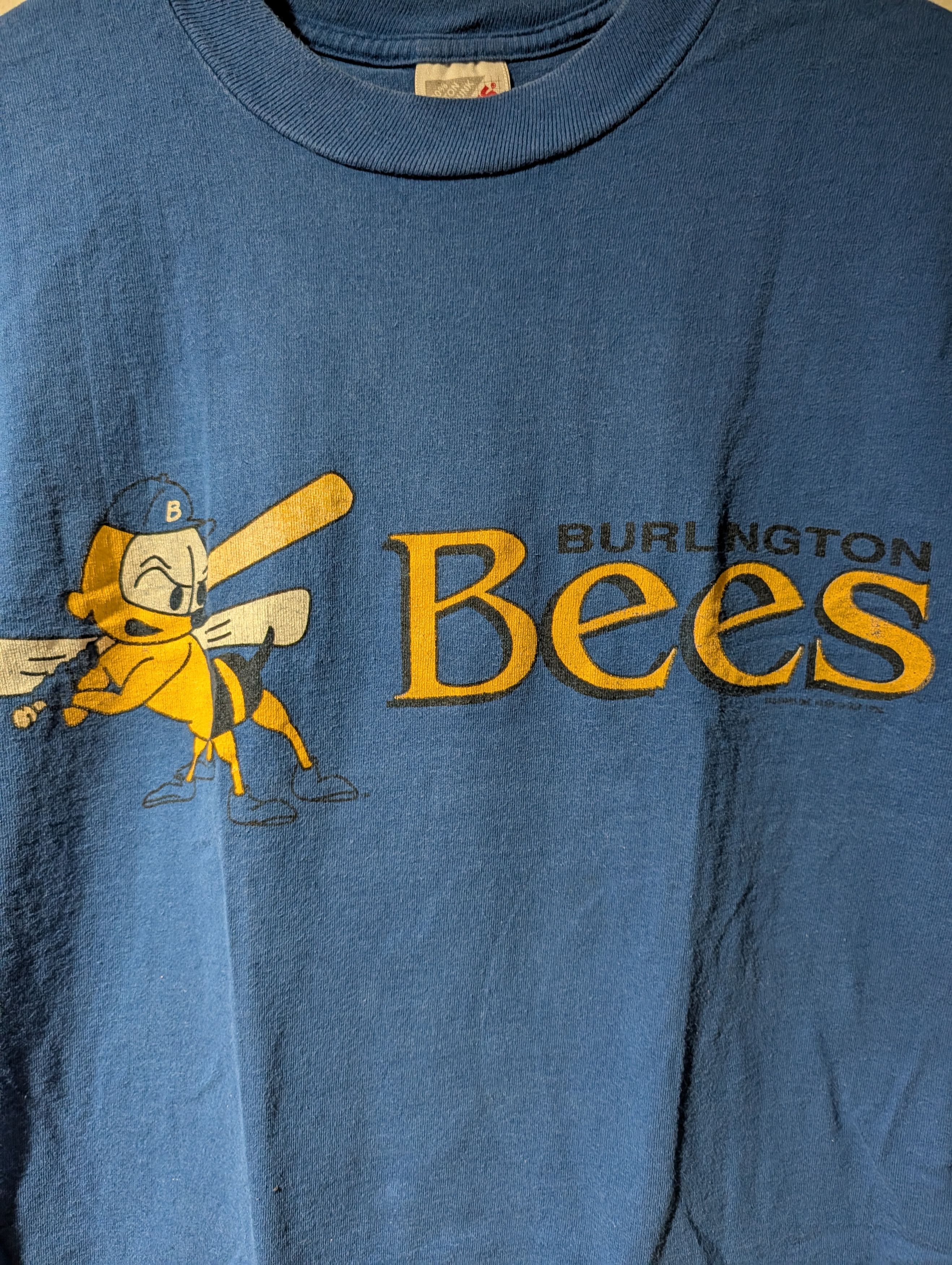MLB Vintage 1993 Burlington Bees Minor League Baseball T-Shirt Size US M / EU 48-50 / 2 - 2 Thumbnail