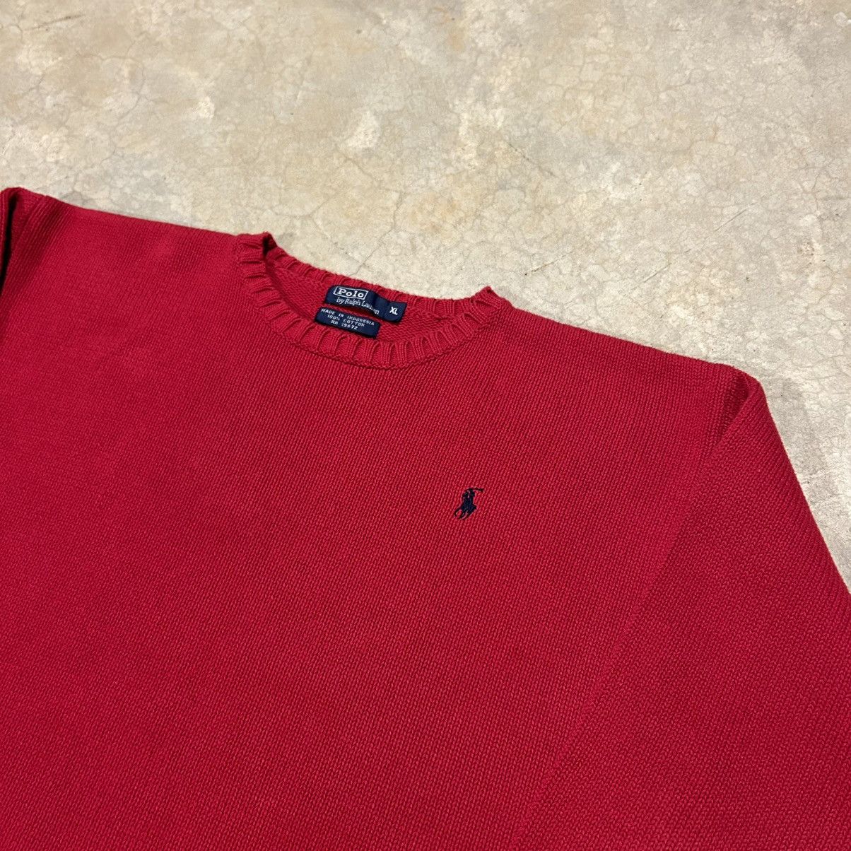 Polo Ralph Lauren × Vintage Essential Vintage 90s Polo Ralph Lauren Knit Sweater Red Size US XL / EU 56 / 4 - 3 Thumbnail