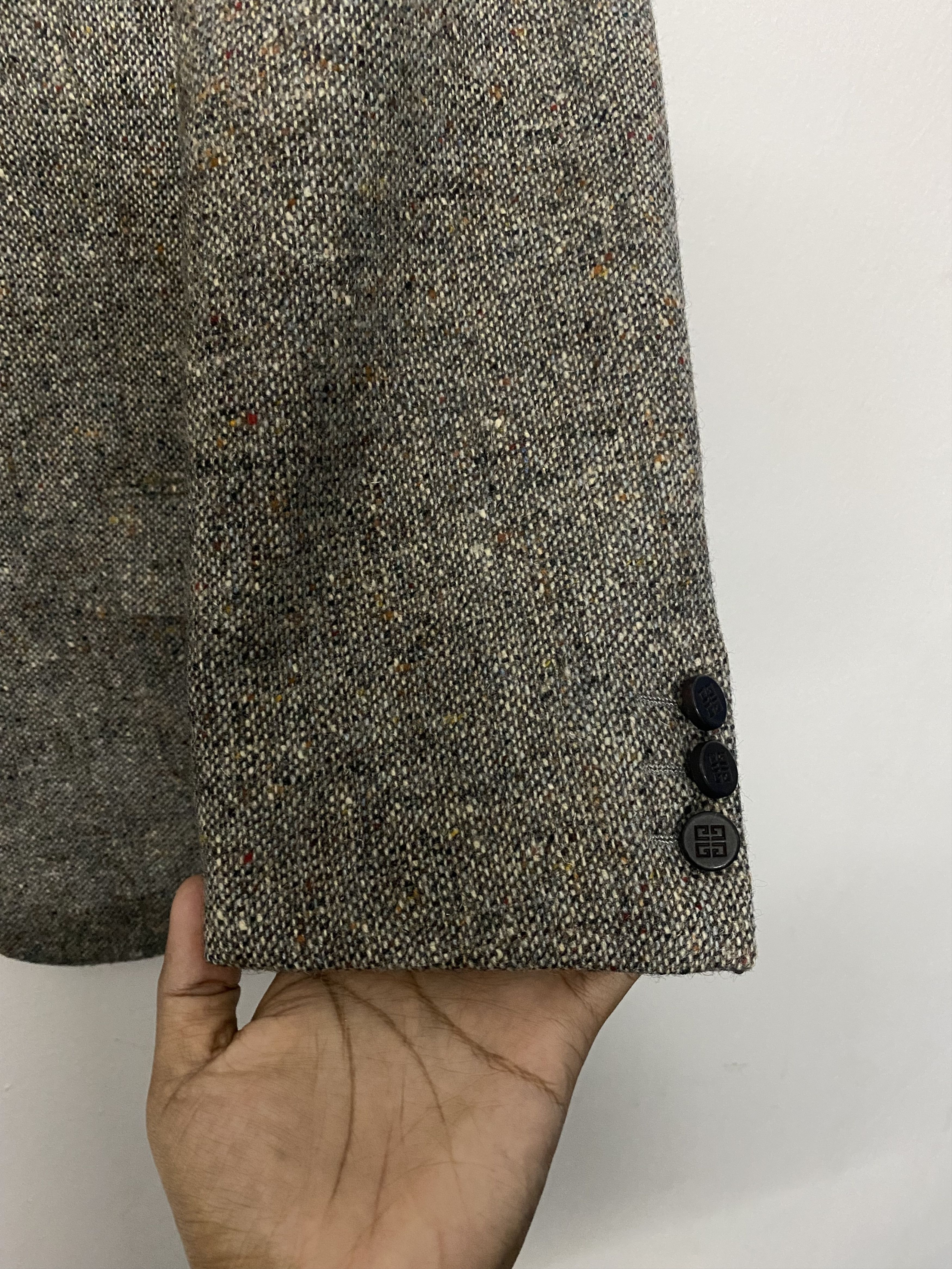 Givenchy Givenchy Tweed Wool Blazer Speckled Two-Button Coat Jacket Size US M / EU 48-50 / 2 - 7 Thumbnail