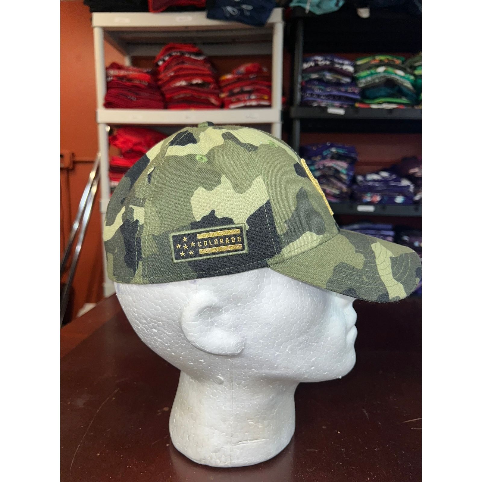 New Era Colorado Rockies Camo Hat Armed Forces Day MLB Cap L/XL Size ONE SIZE - 6 Thumbnail