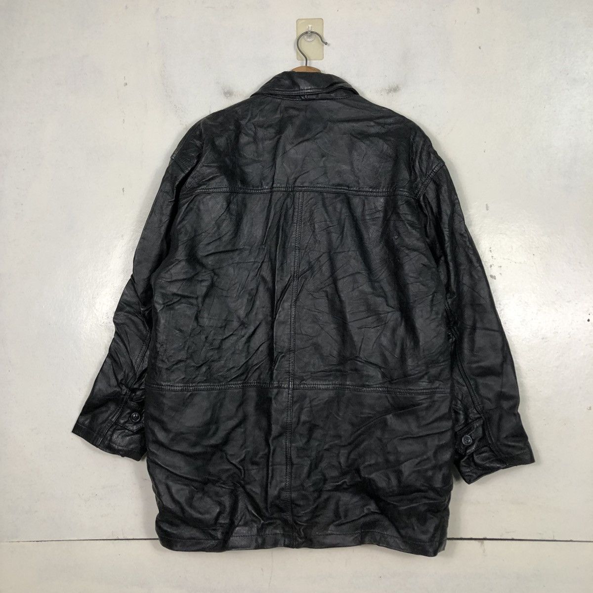 Japanese Brand 📌Vintage Leather Jacket Black Dog Blanket Issey Miyake Size US M / EU 48-50 / 2 - 10 Thumbnail