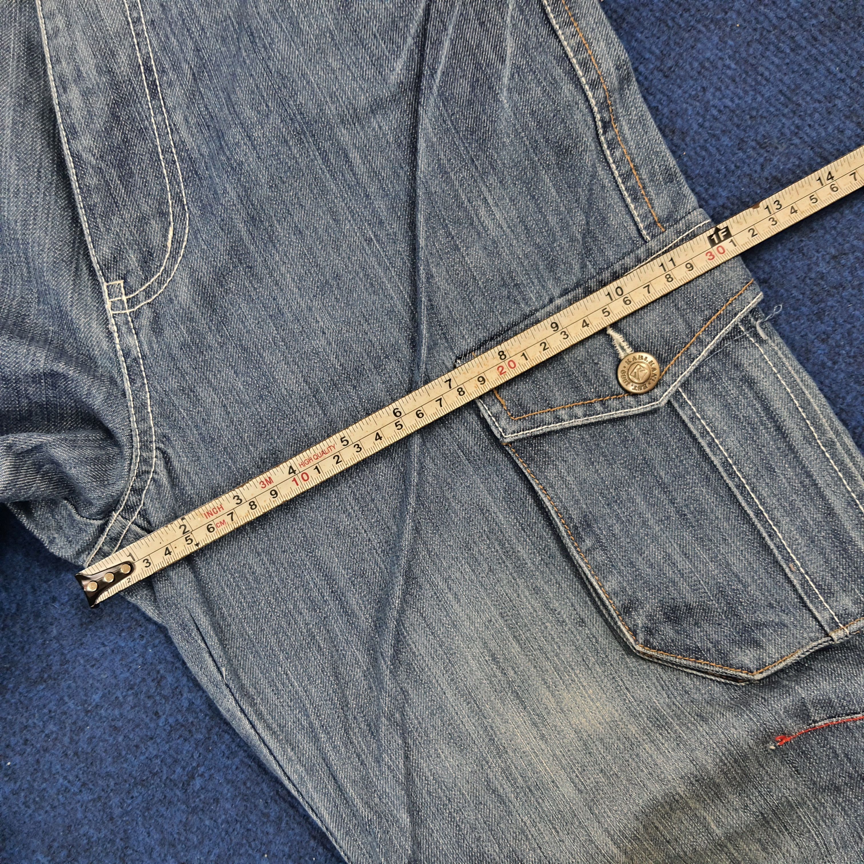 Designer × Karl Kani × Vintage Vintage Karl Kani CH79 Cargo Style Hiphop Designer Jeans Size US 28 / EU 44 - 14 Thumbnail