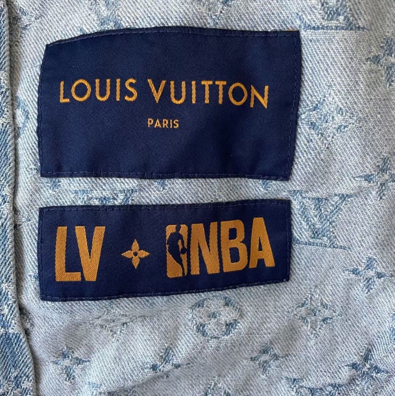 Louis Vuitton Louis Vuitton NBA Monogram Denim Zip Up Jacket 54 Size US L / EU 52-54 / 3 - 6 Thumbnail