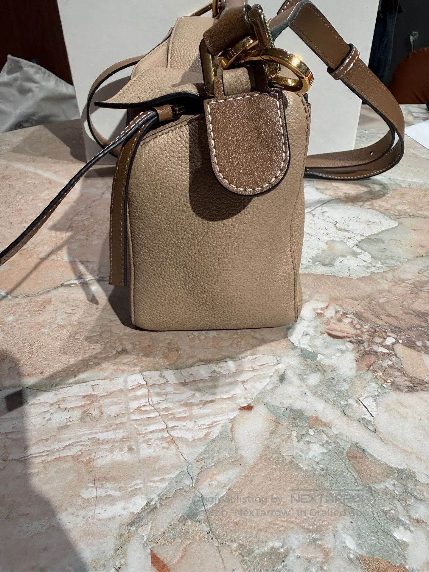 Loewe Loewe Puzzle Small Sand Pebbled Leather. Size ONE SIZE - 5 Thumbnail