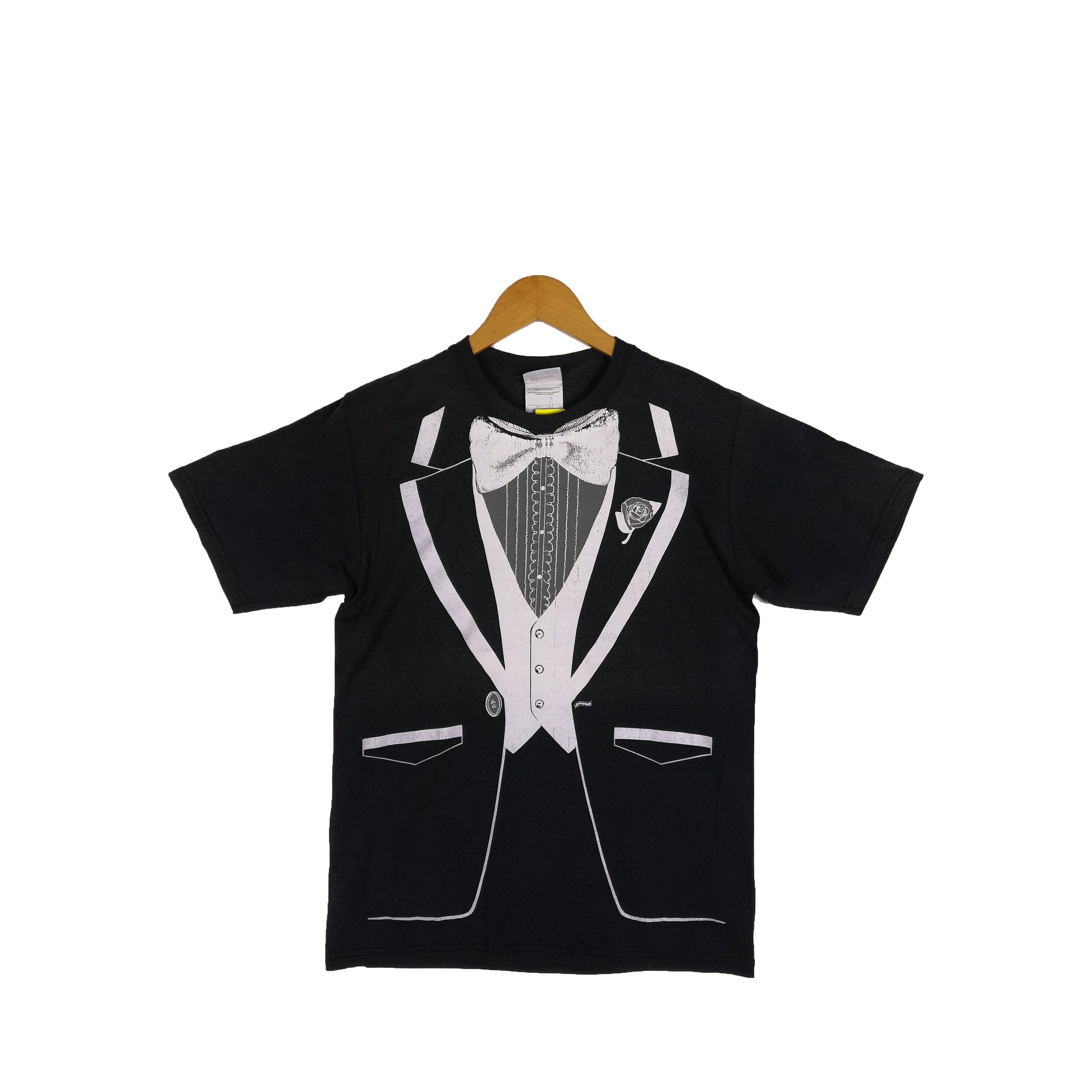 Other Vintage 90s Vest Parody T-Shirt Tuxedo Crewneck Tees Size US S / EU 44-46 / 1 - 1 Thumbnail