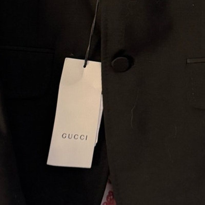 Gucci Gucci NWT Formal Heritage Wool Mohair Tux Size 46R - 5 Thumbnail