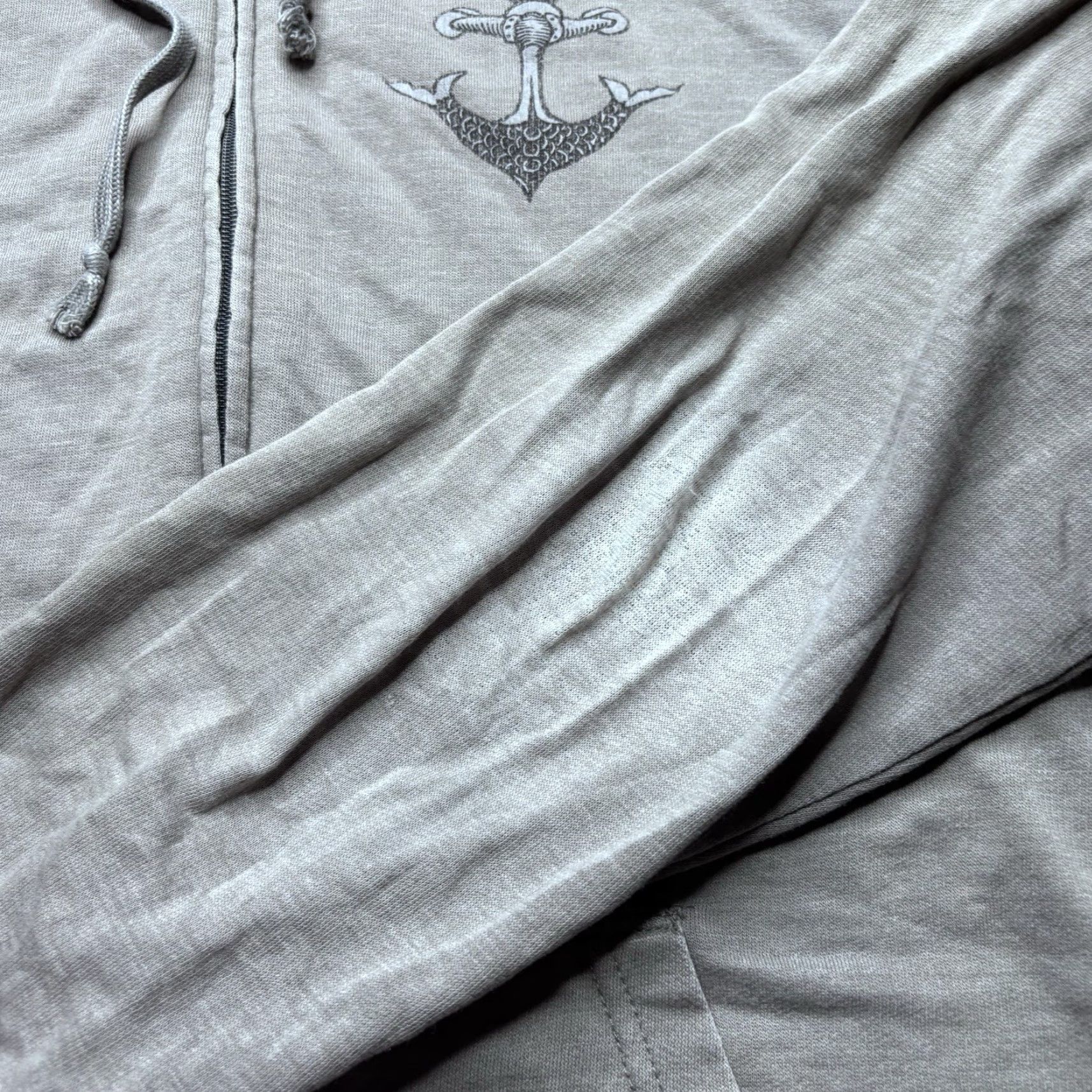 Hurley VINTAGE Hurley Full Zip Hoodie Men’s XL Gray Regular Hoodie 90s Grunge Retro Skateboarding Gym & Training Anchor Logo Zipper Embroidered Pockets Read Size US XL / EU 56 / 4 - 4 Thumbnail