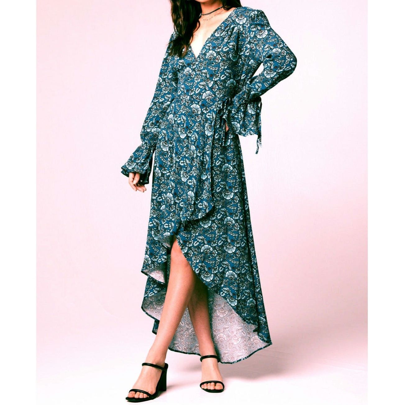 Other NWT Band of the Free Floral Wrap Maxi Dress Sz. S [4-6] Size S / US 4 / IT 40 - 2 Thumbnail