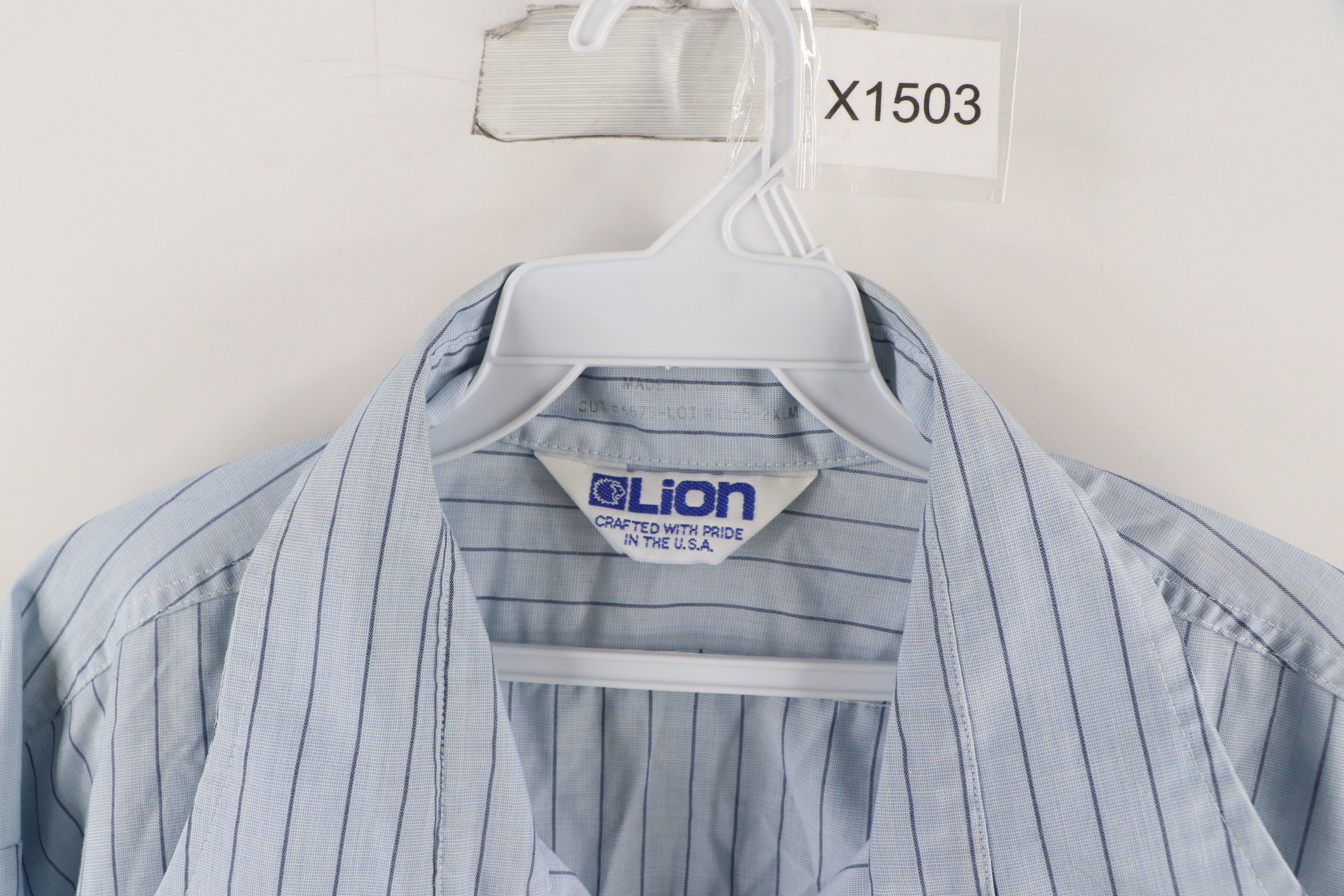 Vintage Vintage 70s Streetwear Work Mechanic Button Shirt Blue USA Size US XL / EU 56 / 4 - 5 Thumbnail