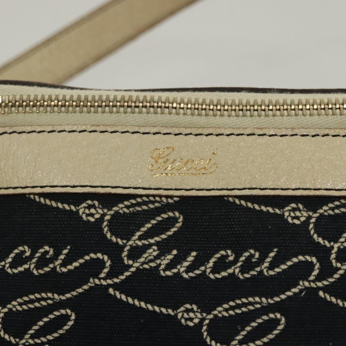 Gucci GUCCI Tote Bag Canvas Navy Gold Size ONE SIZE - 14 Thumbnail
