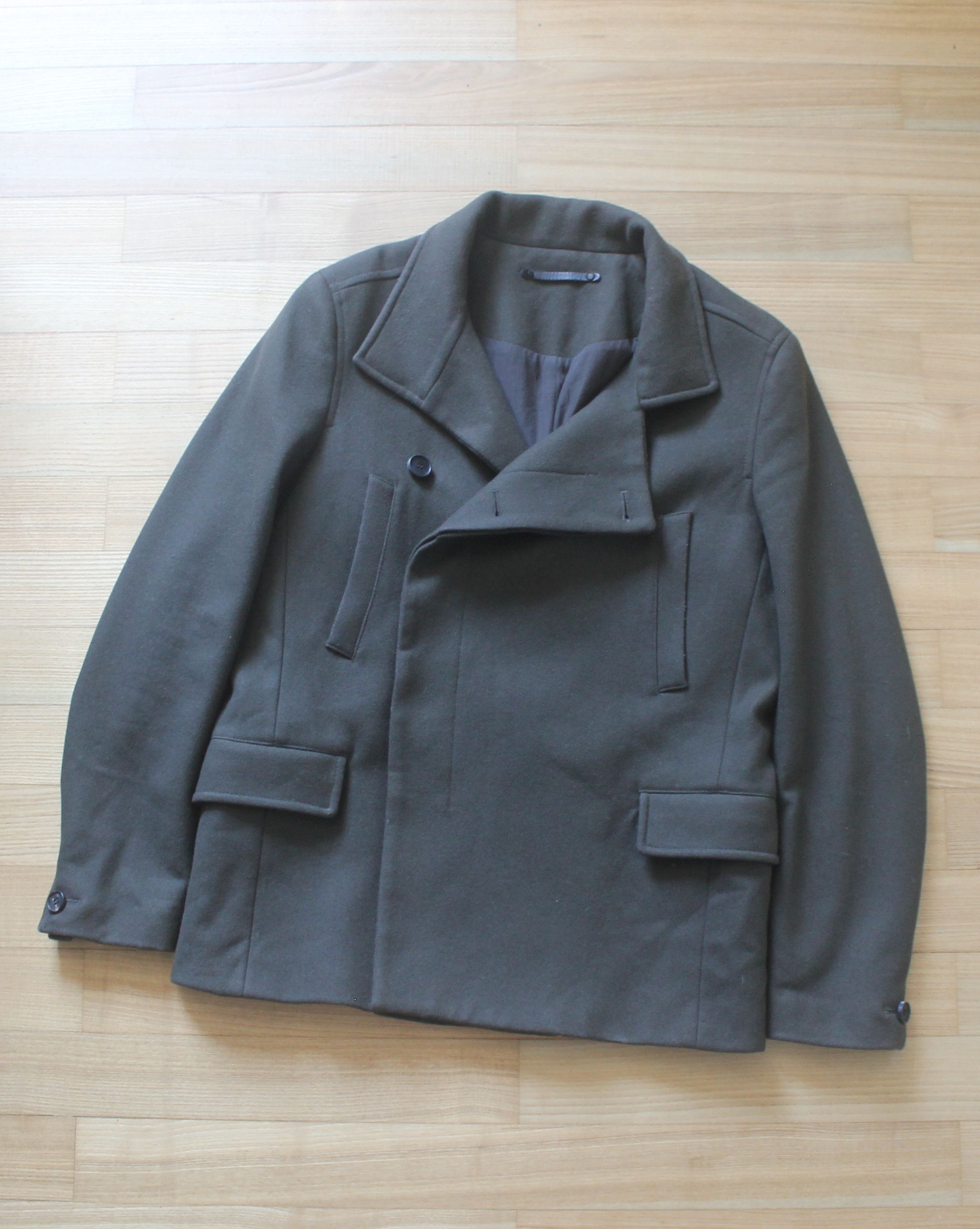 Allsaints Allsaints Wade Pea Coat Wool Jacket Size US L / EU 52-54 / 3 - 4 Thumbnail