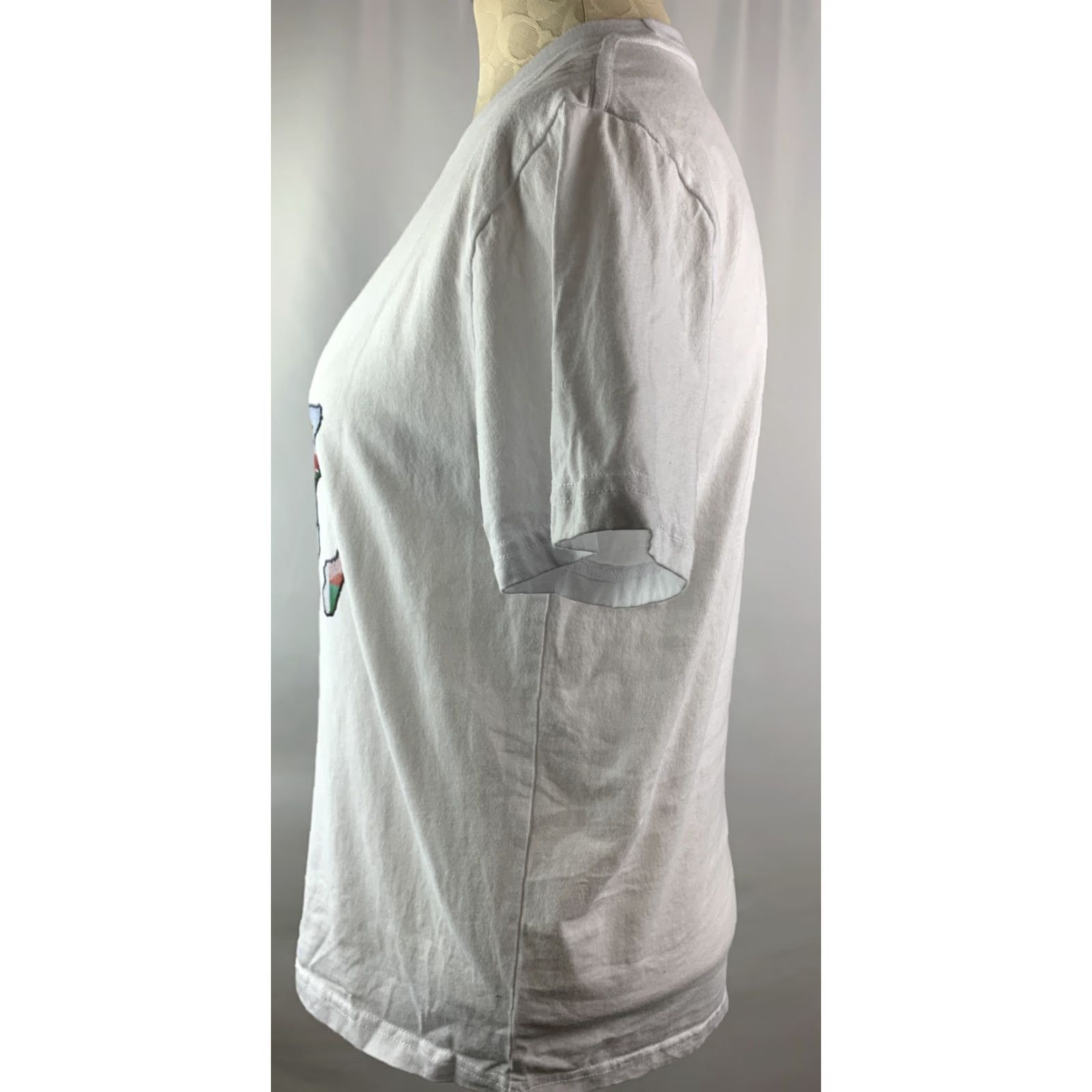 Vintage Medium Short Sleeve TShirt Women's White Map of the African Continent Size M / US 6-8 / IT 42-44 - 5 Thumbnail