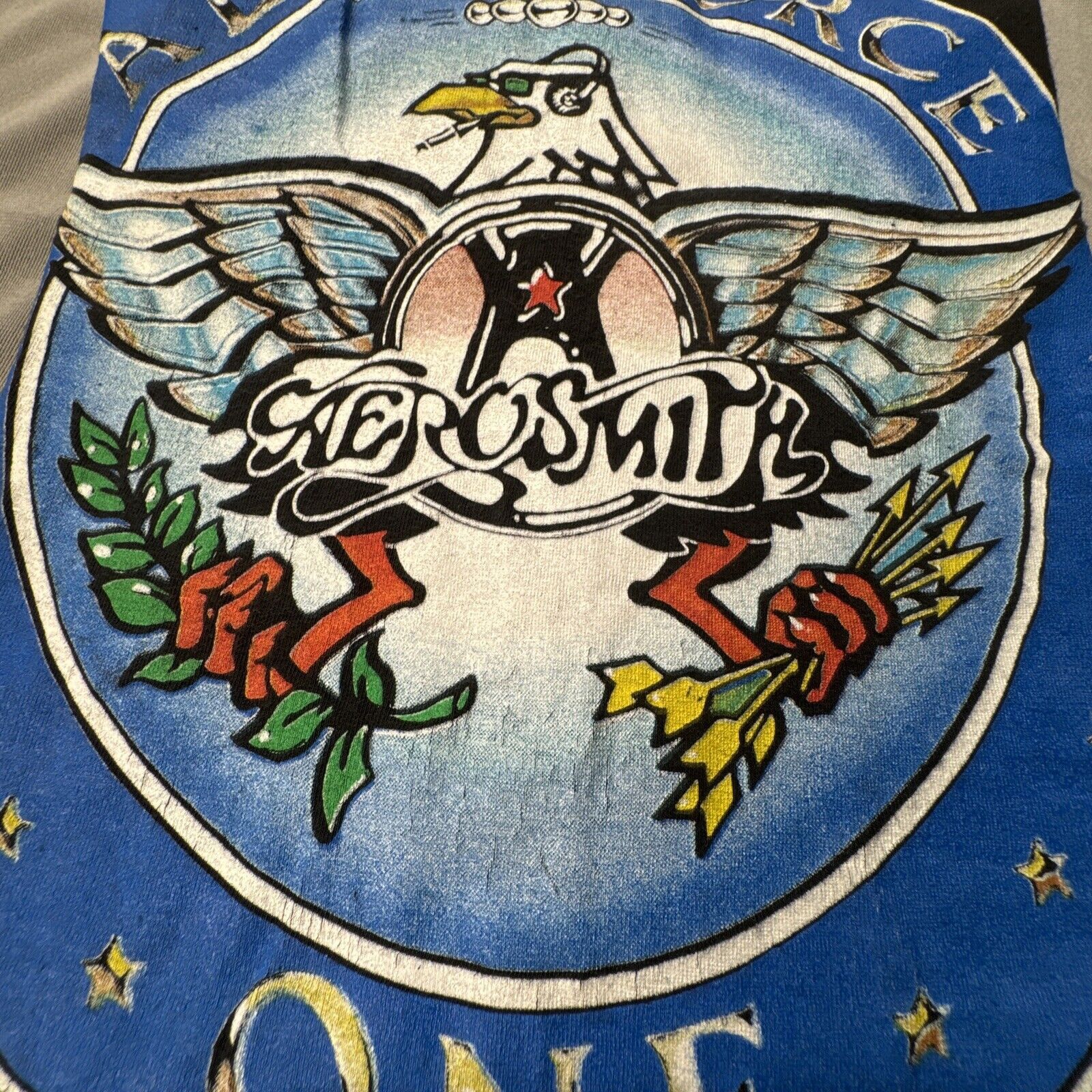 Brockum Vintage 1989 Aerosmith T-Shirt Pump Tour Aero Force One XL Size US XL / EU 56 / 4 - 16 Thumbnail
