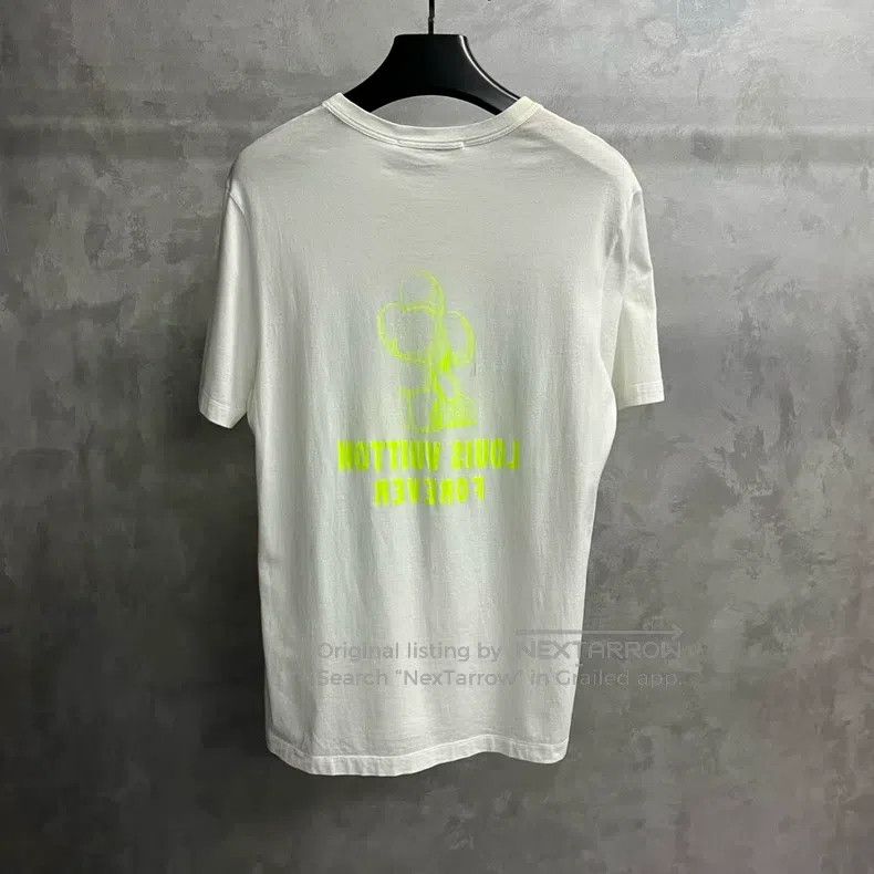 Louis Vuitton Louis Vuitton White Printed Crew Neck Short Sleeve Size US L / EU 52-54 / 3 - 5 Thumbnail