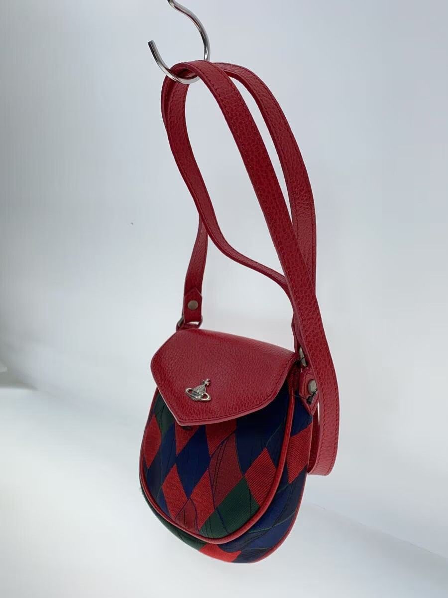 Vivienne Westwood Plaid Orb Leather Shoulder Bag Size ONE SIZE - 2 Thumbnail