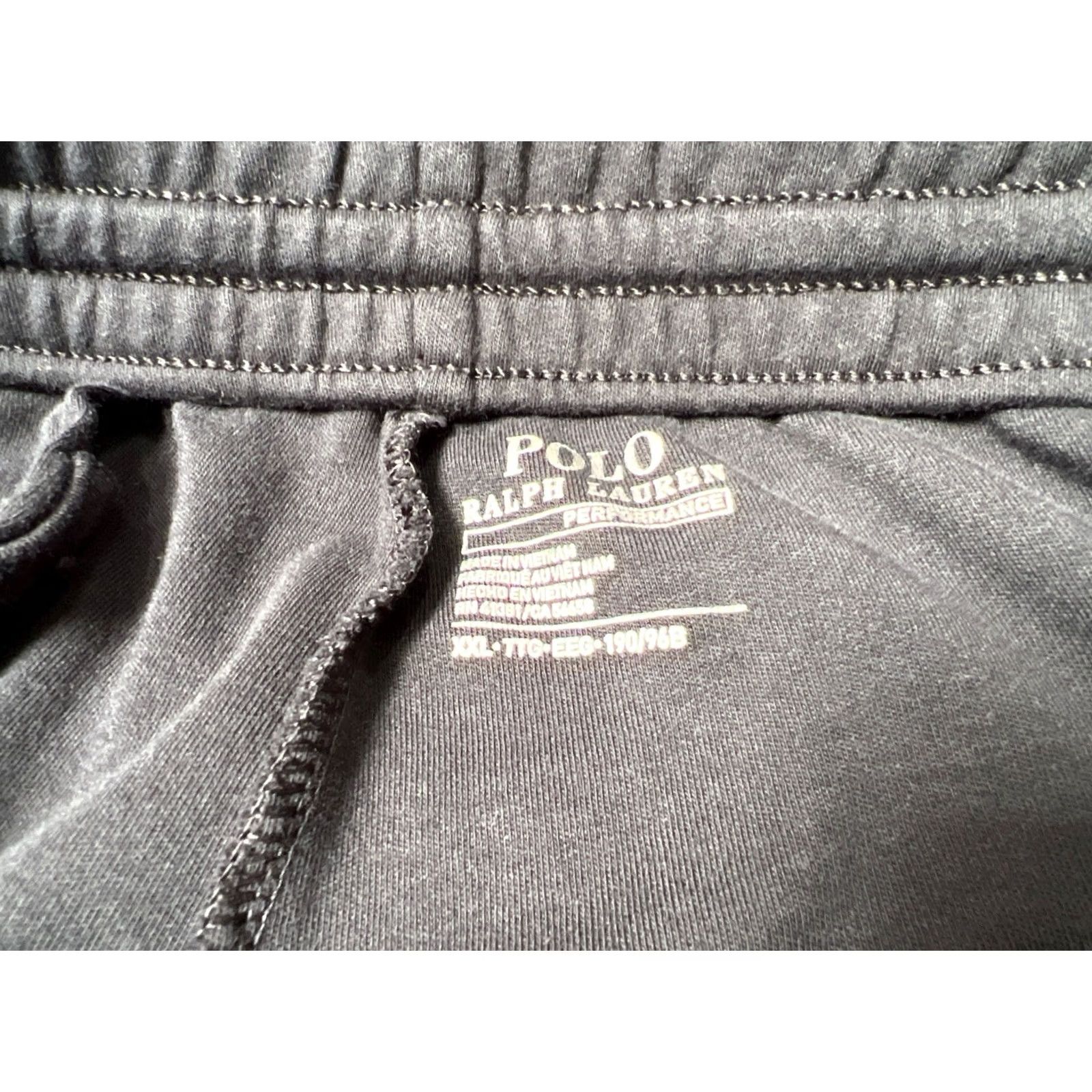 Vintage Polo Sport Polo Ralph Lauren Jogger Pants Men 2XL Black White Stripes Side Stripe Tapered Pocket Elastic Waist Knit Blended Fabric Size US XXL / EU 58 / 5 - 3 Thumbnail