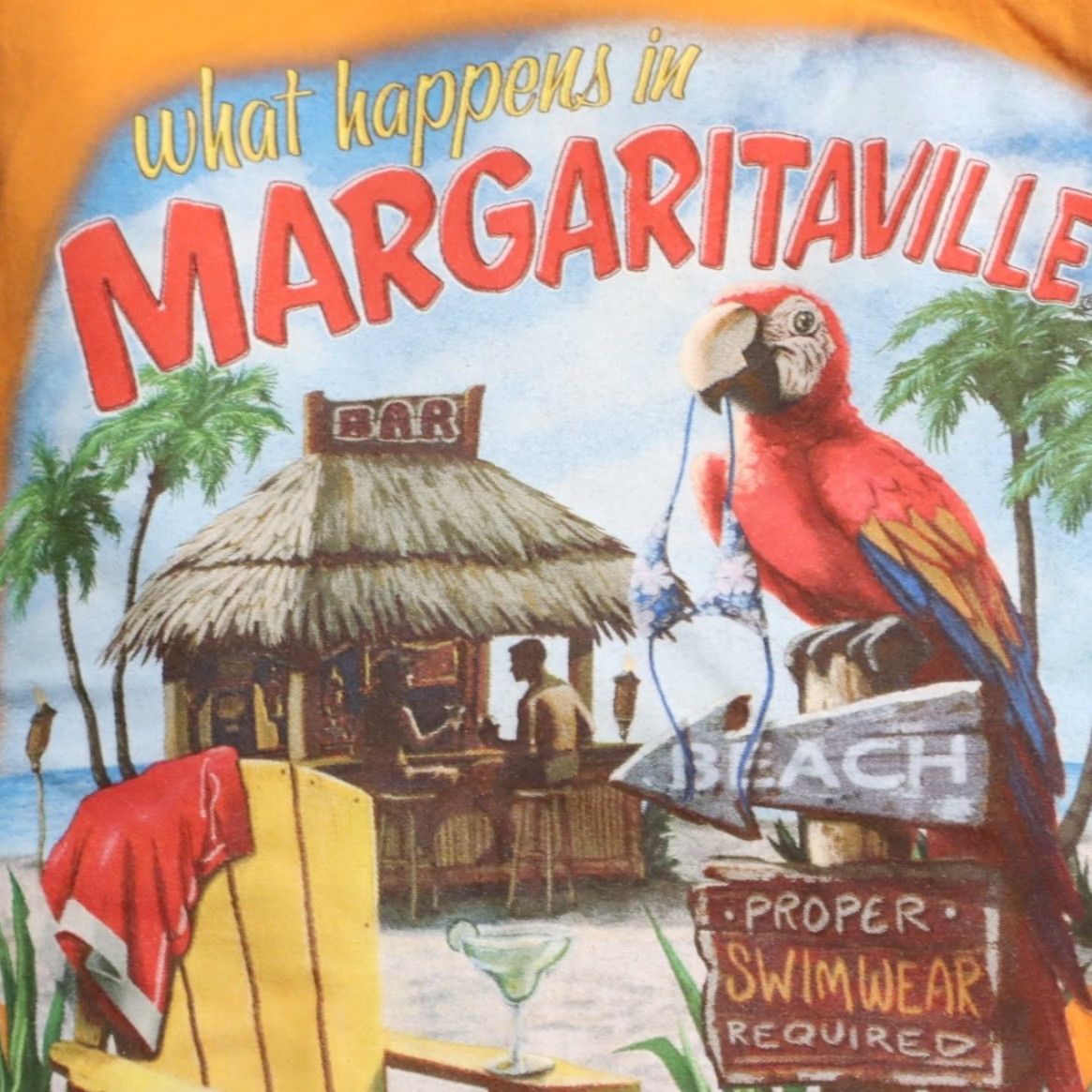 Vintage Margaritaville Graphic Jamaica Solid T-Shirt Orange Men’s 2XL Shirt Size US XXL / EU 58 / 5 - 8 Thumbnail
