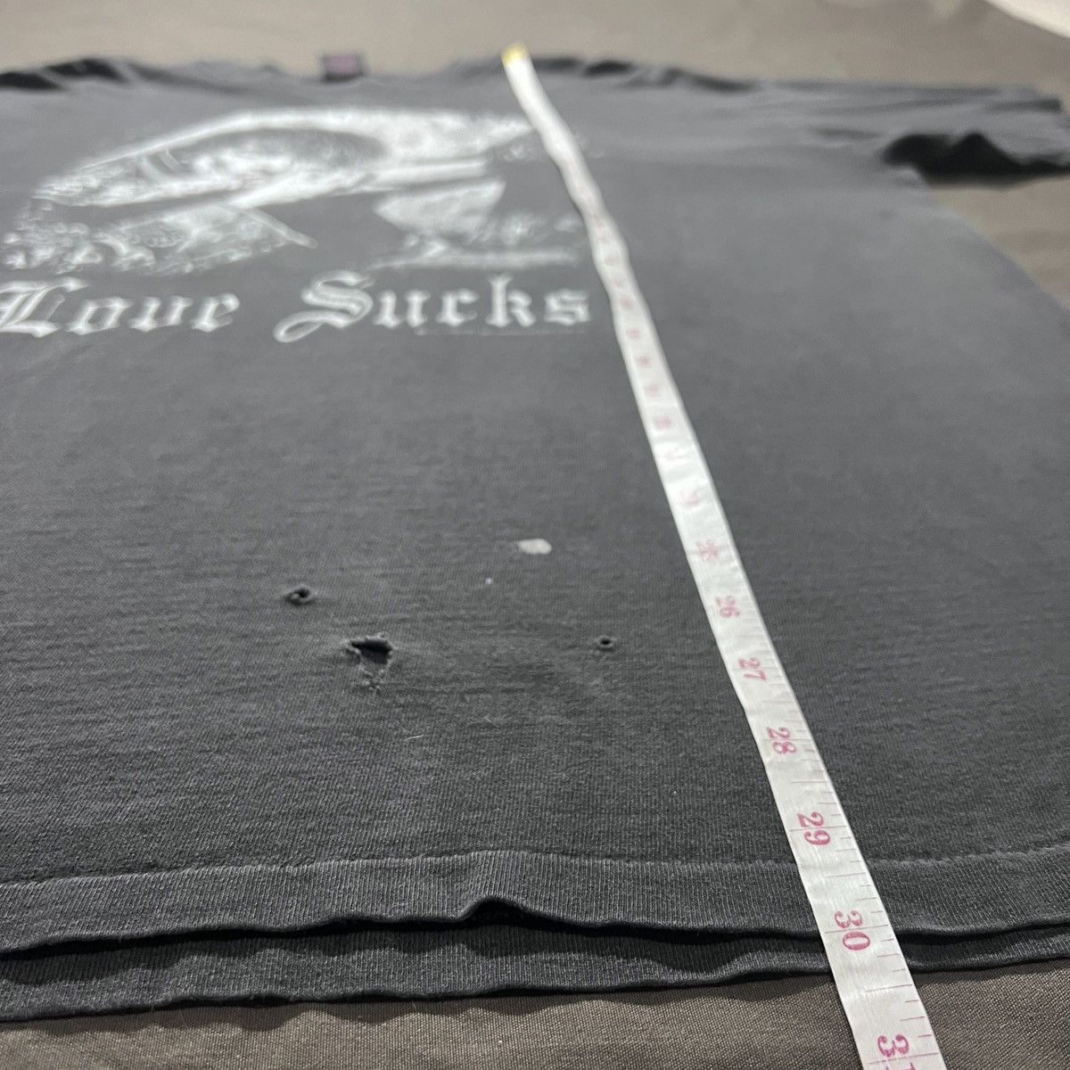 Expert Horror Vintage 90s FashionVictim LoveSucks Vampire Thrashed Faded Size US XL / EU 56 / 4 - 14 Thumbnail