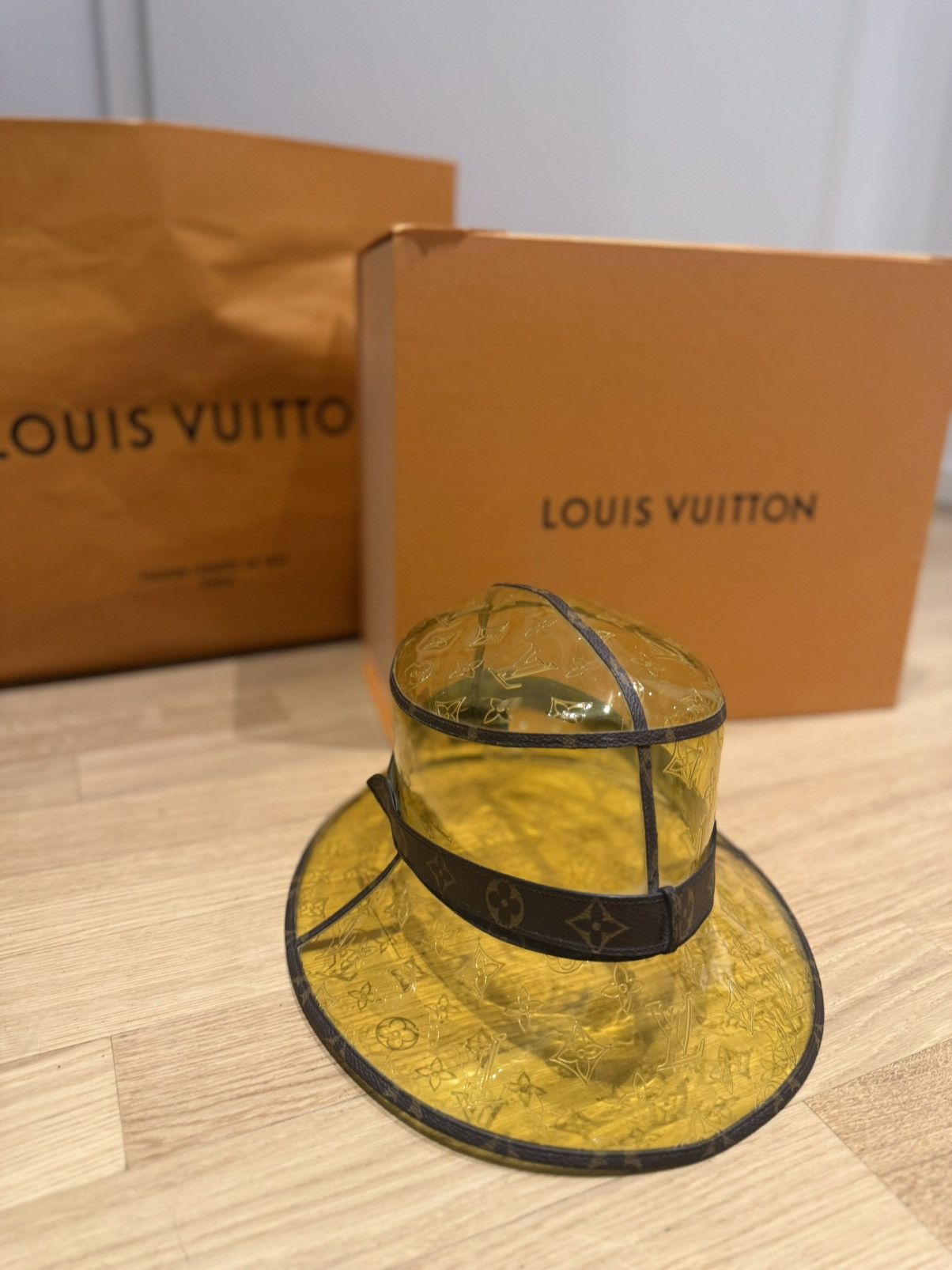 Louis Vuitton Louis Vuitton Bucket Hat Yellow Monogram (Rare Runway Piece) Size ONE SIZE - 2 Thumbnail