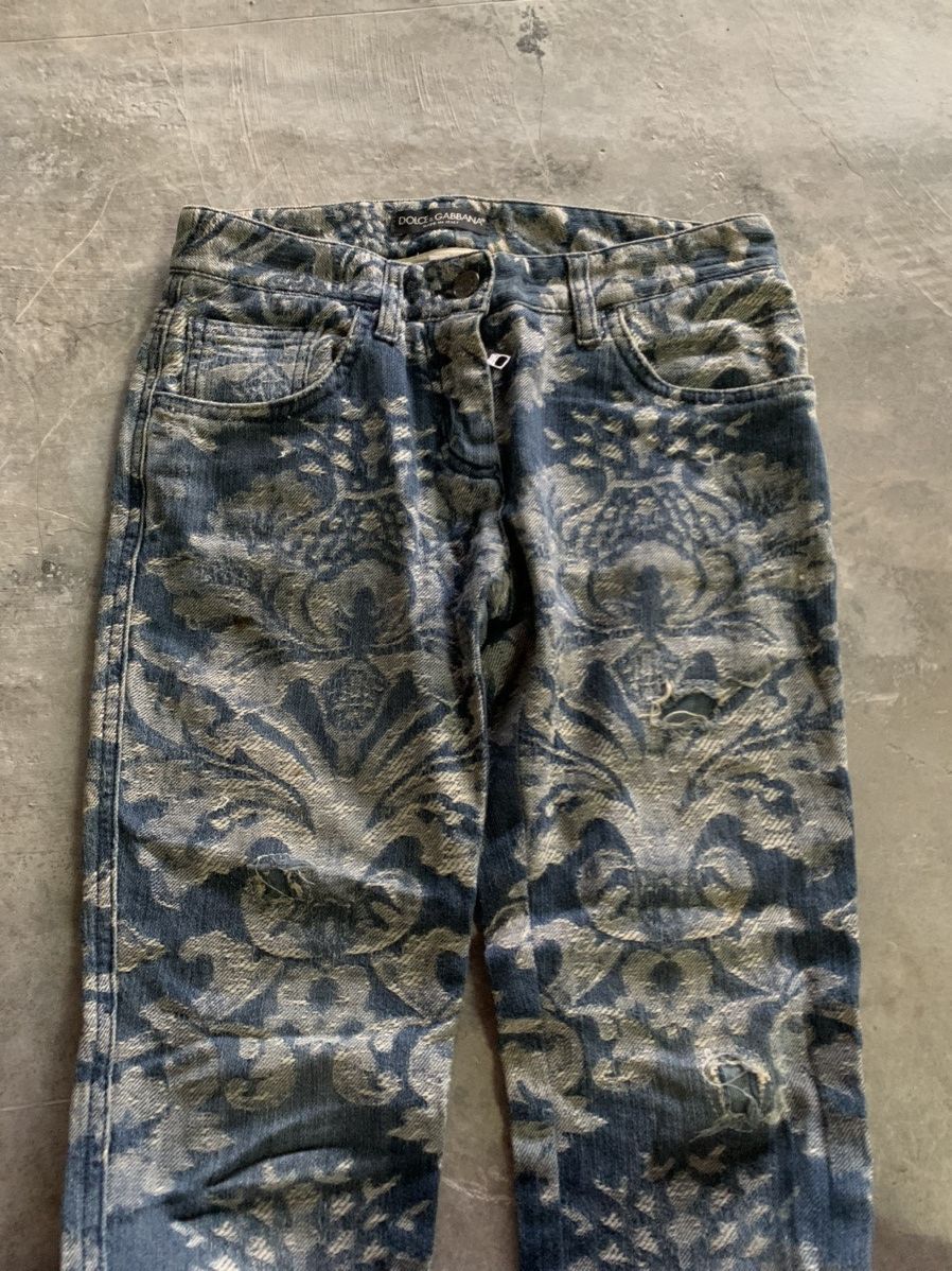 Dolce & Gabbana dolce & gabbana full print jeans design skinny petit fits Size 26" / US 2 / IT 38 - 7 Thumbnail