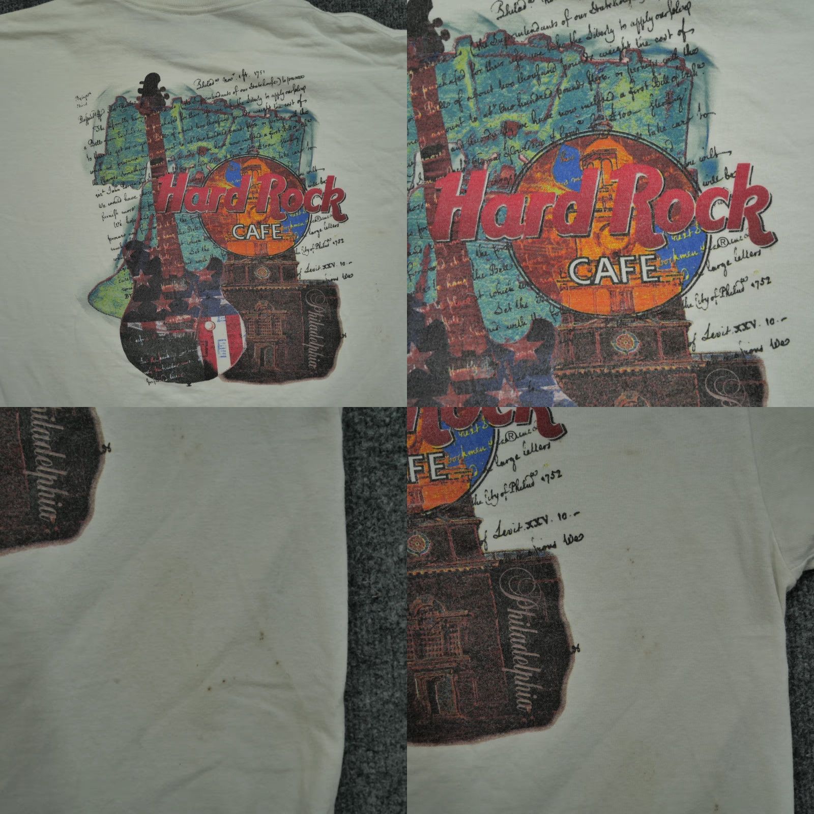 Hard Rock Cafe VINTAGE Hard Rock Cafe Shirt Adult XL White Mens 90s T-Shirt Size US XL / EU 56 / 4 - 9 Thumbnail