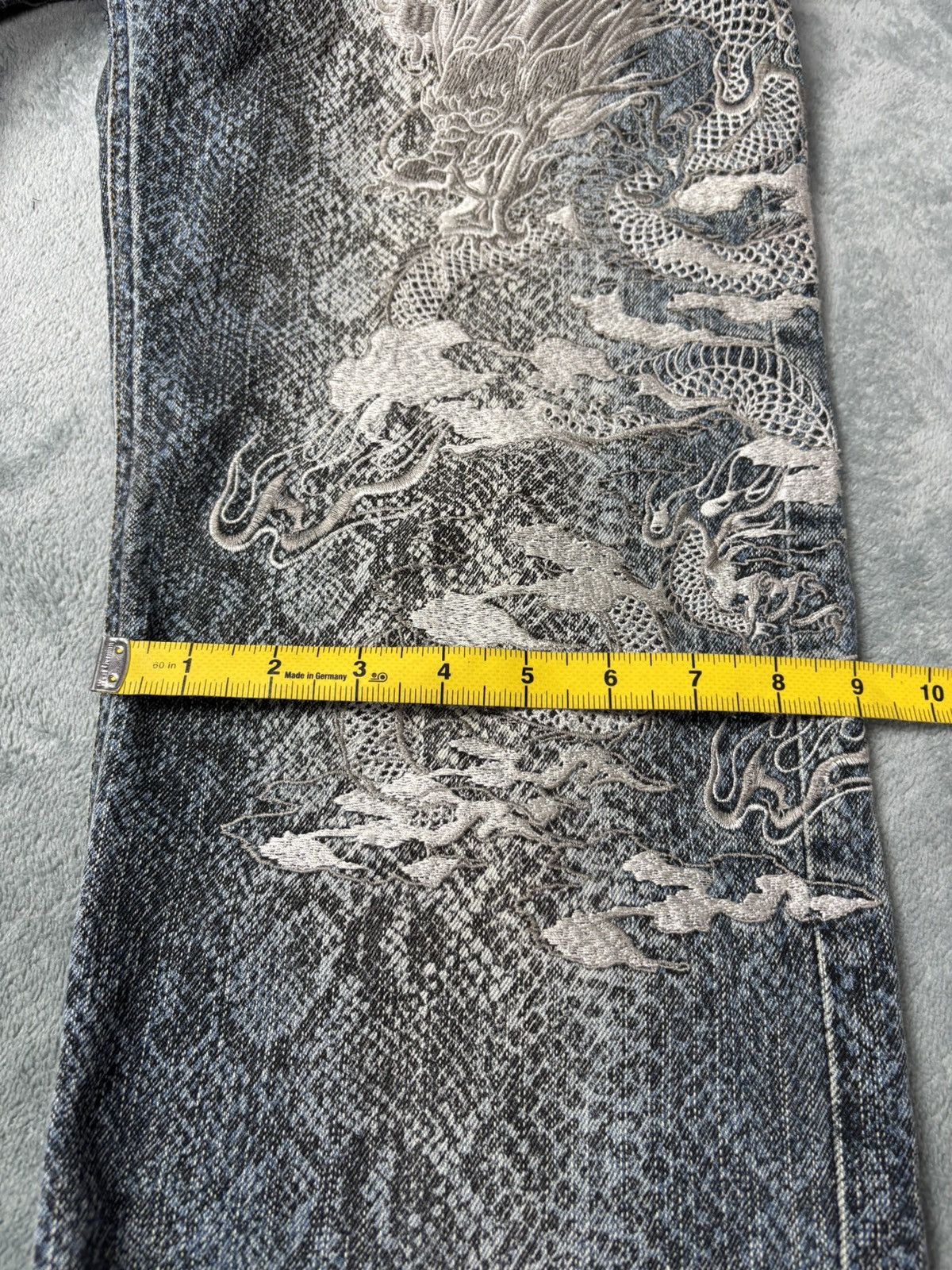 Karakuri Tamashii Karakuri Tamashi Snake Skin Denim Motif Dragon S0230 Size US 30 / EU 46 - 13 Thumbnail